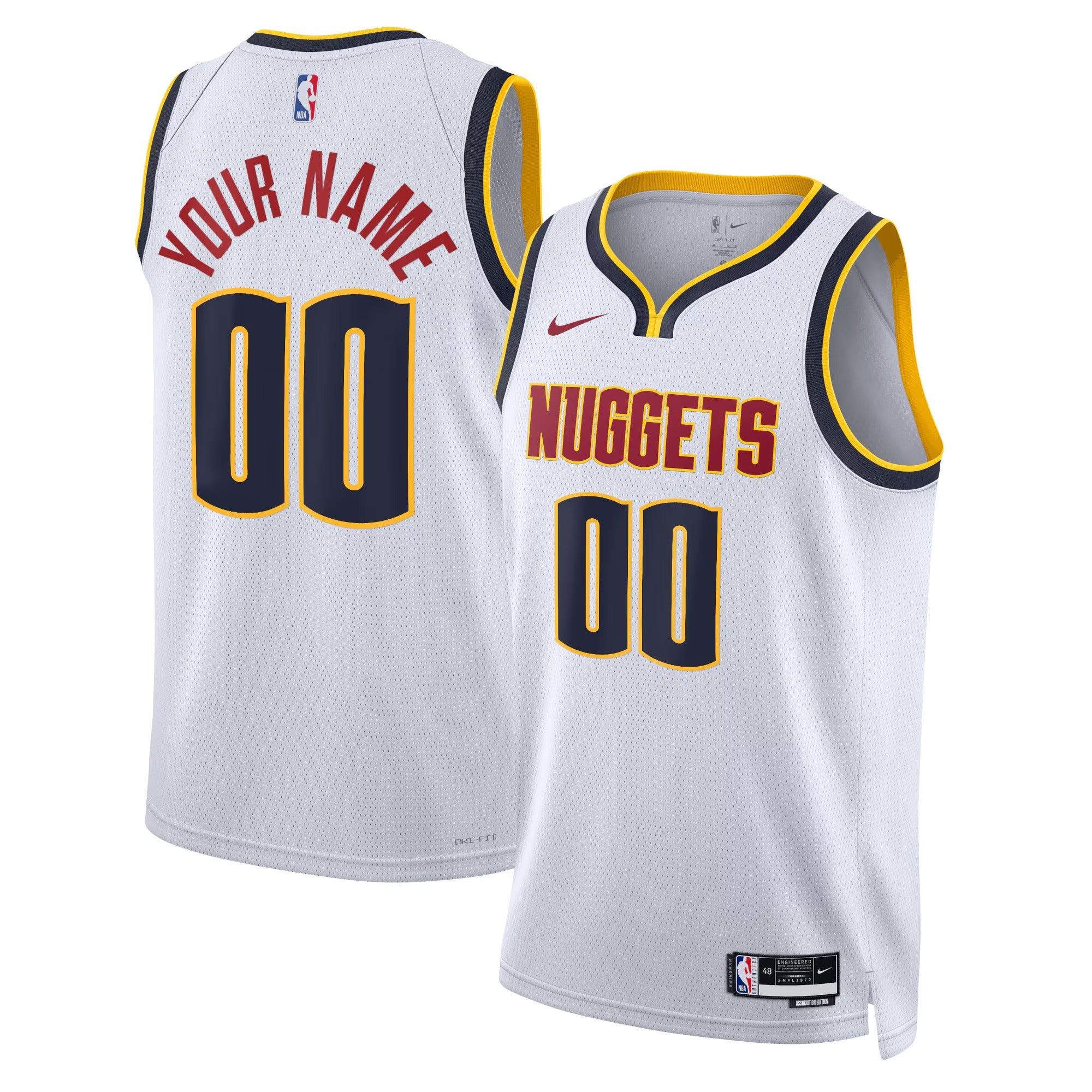 Custom Denver Nuggets Association Jersey