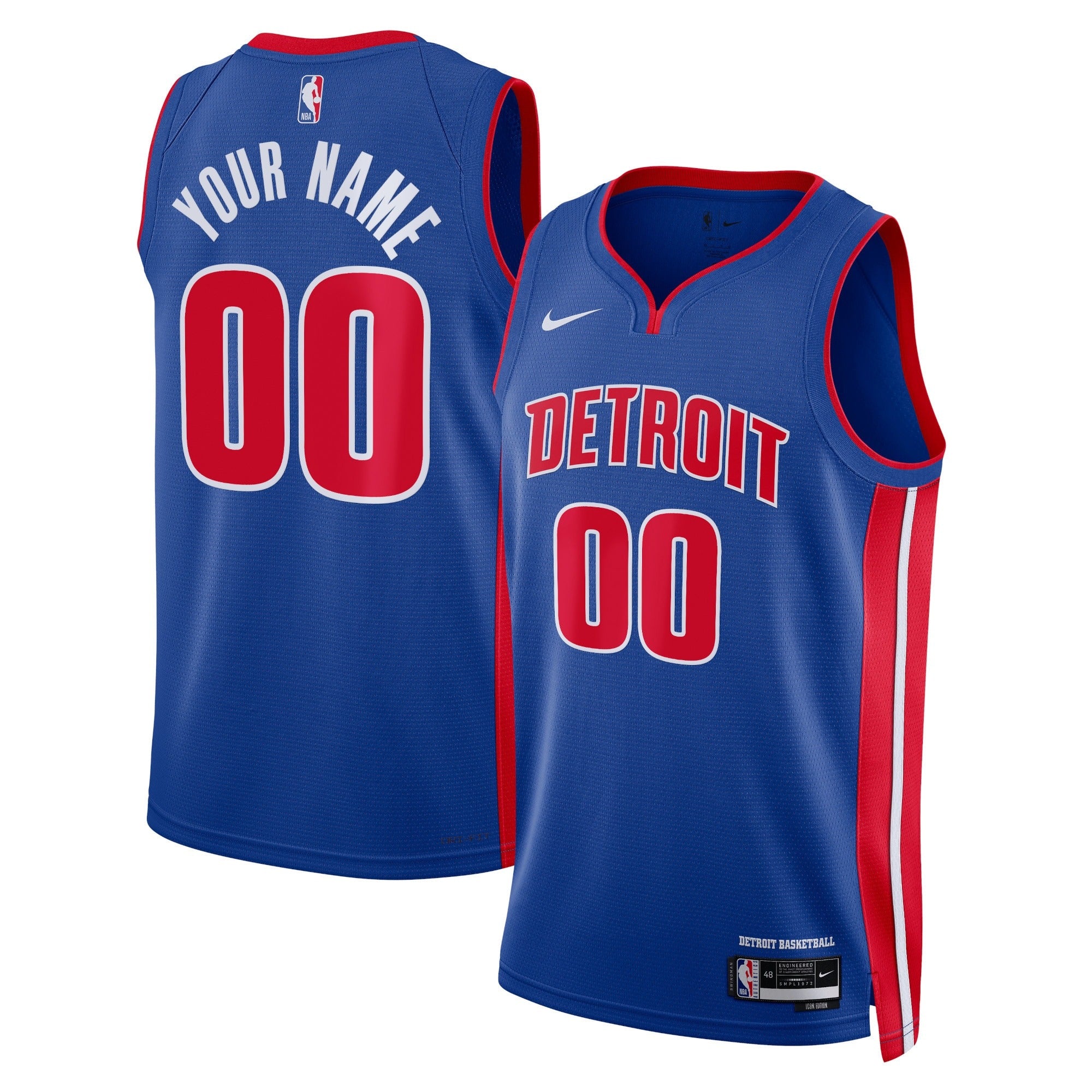 Custom Detroit Pistons Icon Jersey