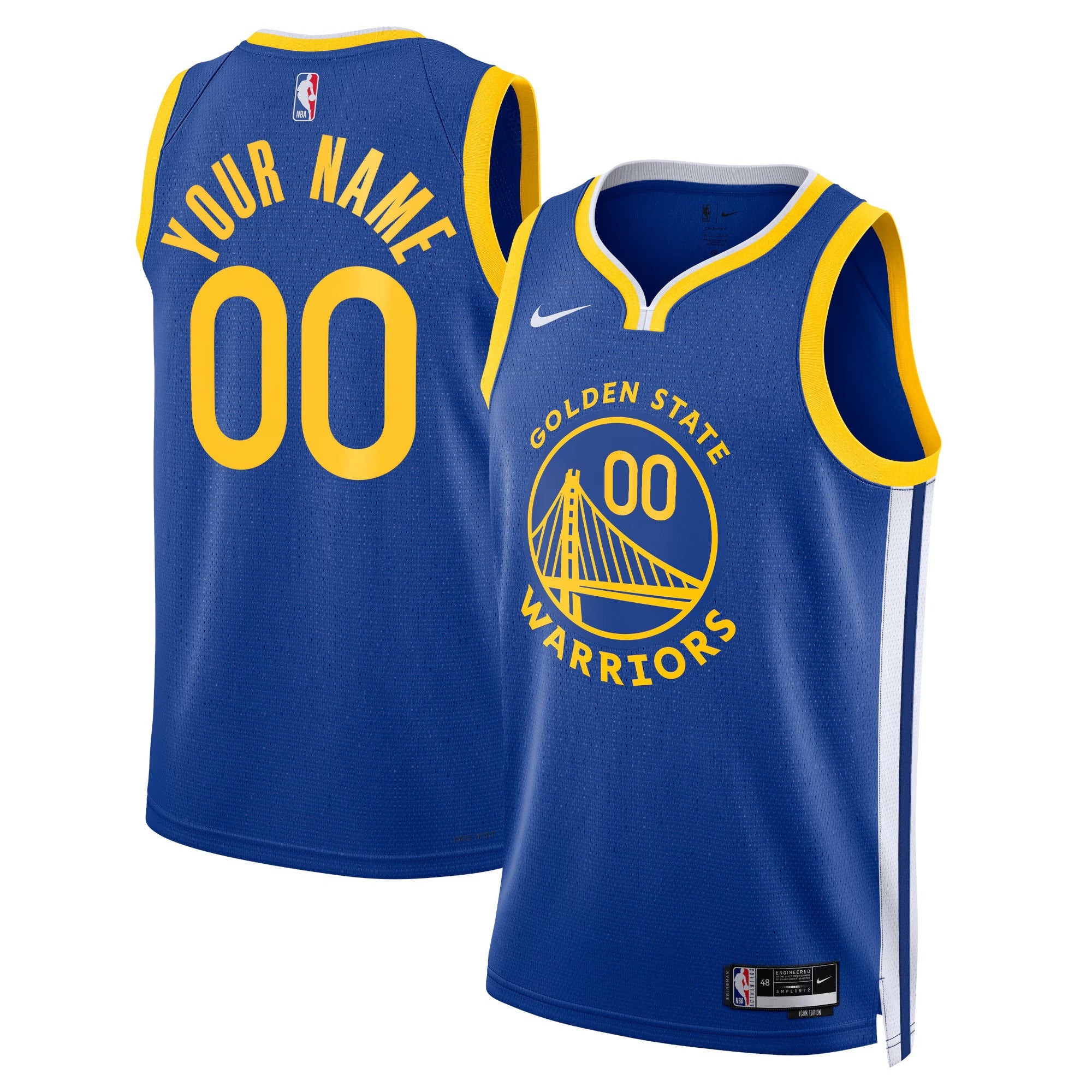 Custom Golden State Warriors Icon Jersey