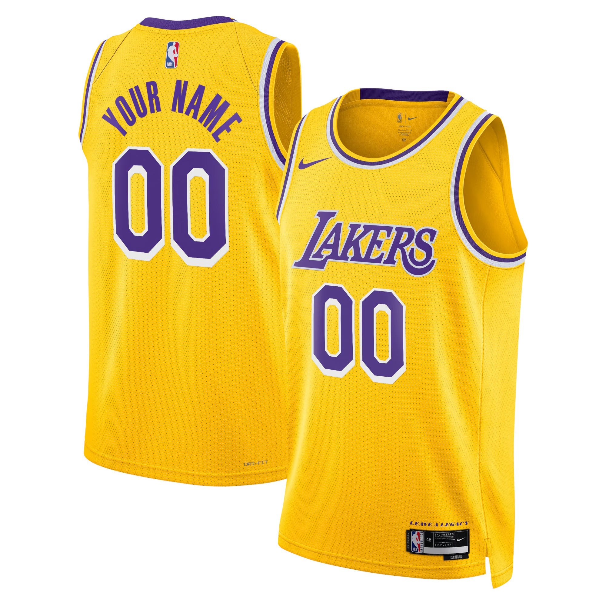 Custom Los Angeles Lakers Icon Jersey