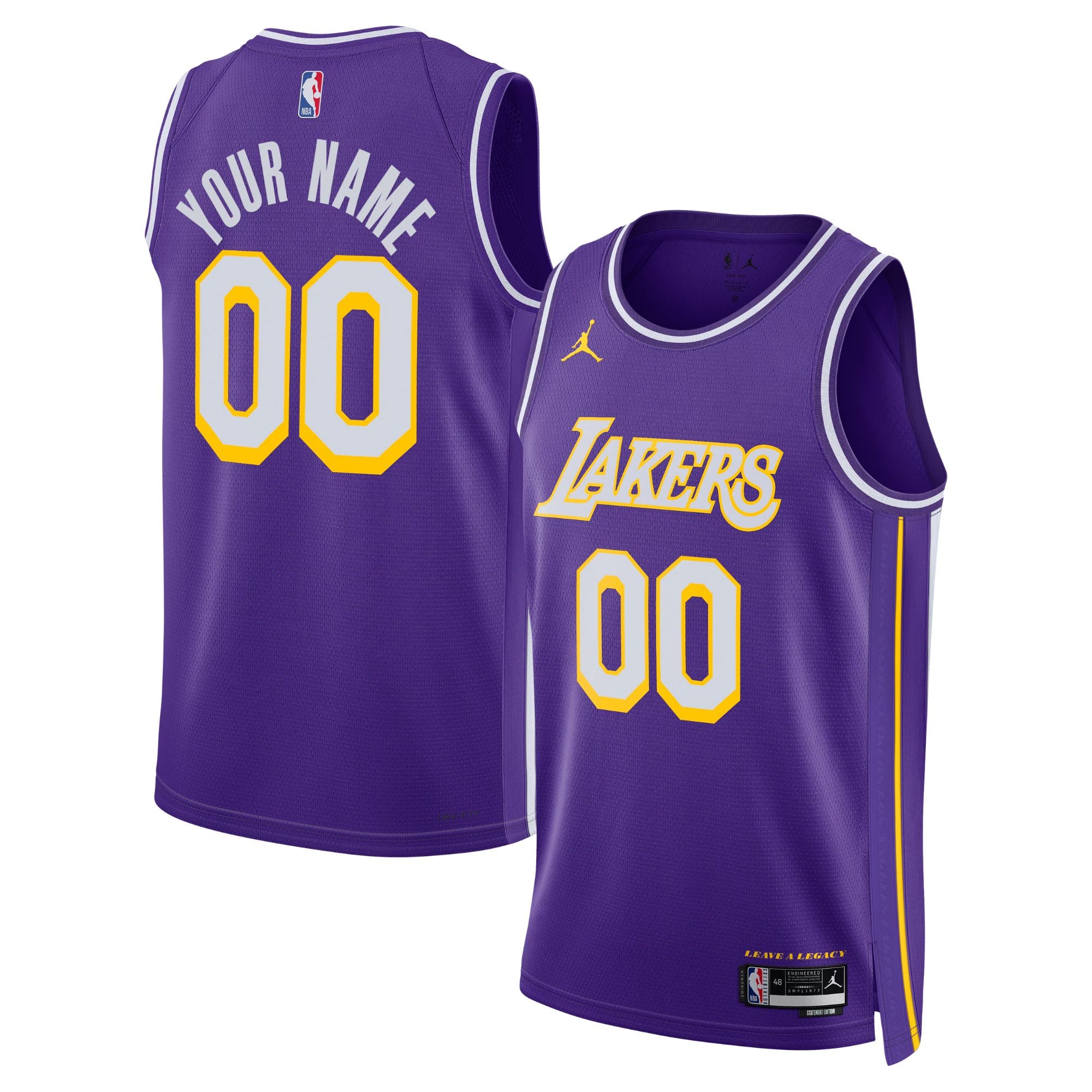 Custom Los Angeles Lakers Statement Jersey