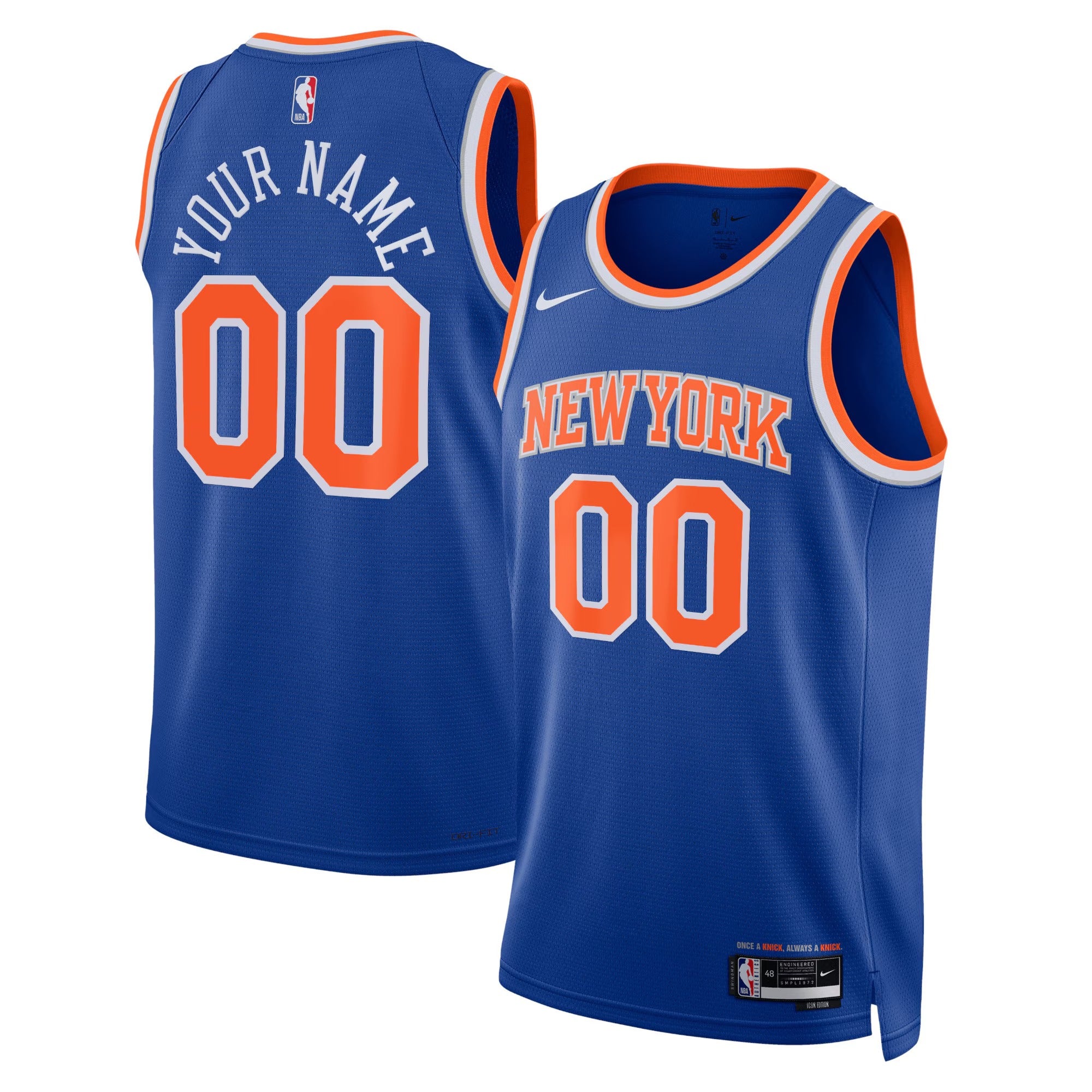 Custom New York Knicks Icon Jersey