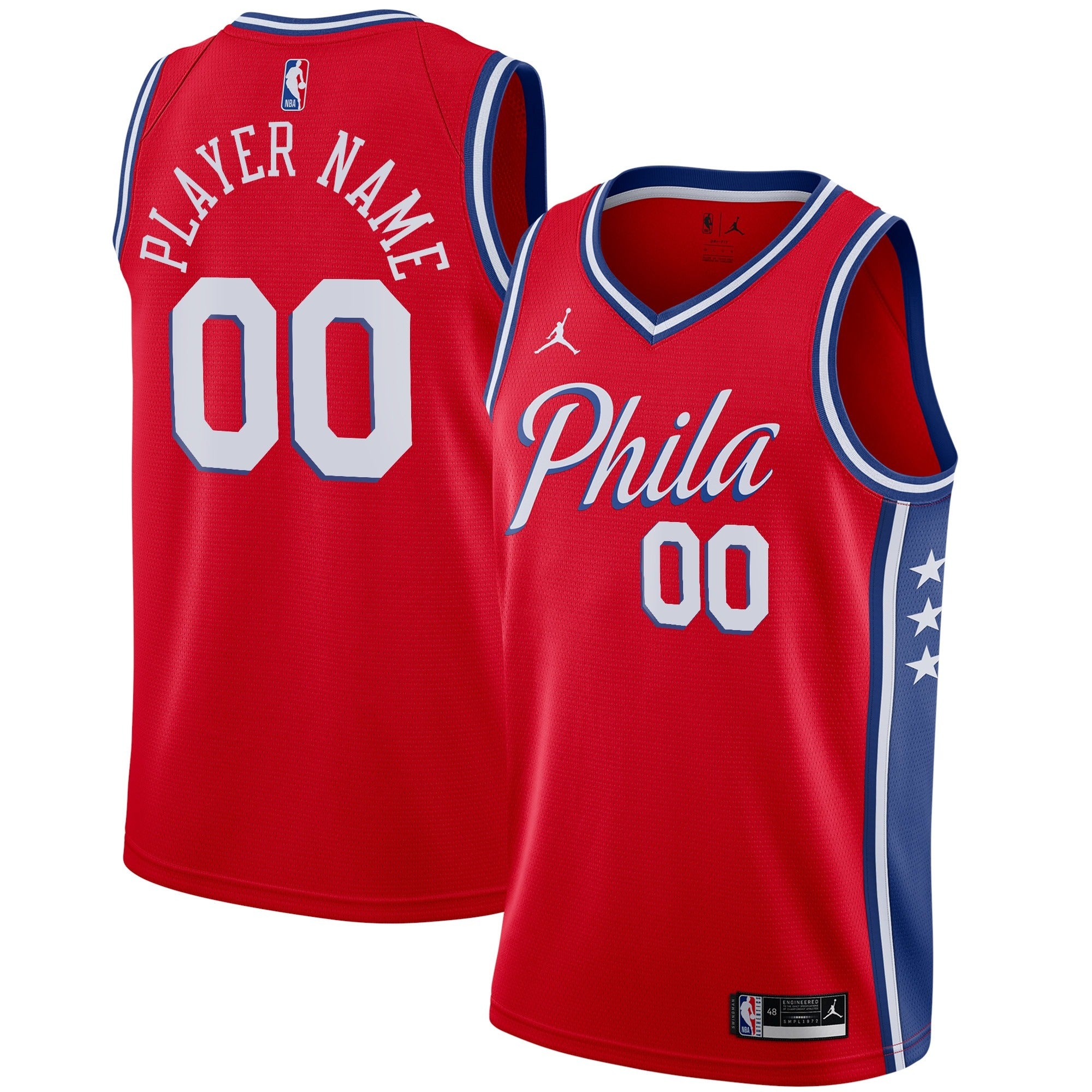 Custom Philadelphia 76ers Statement Jersey