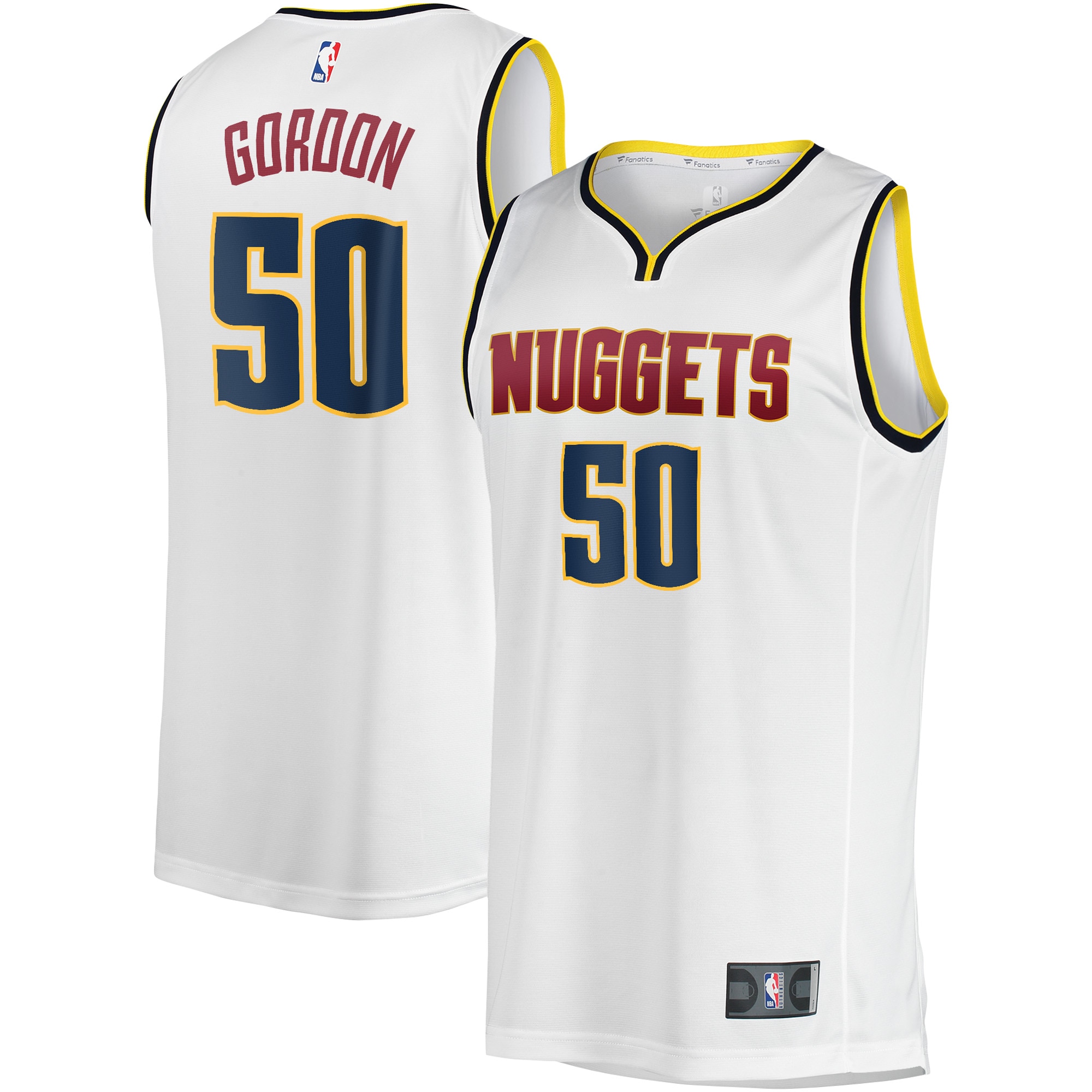 Aaron Gordon Denver Nuggets Fanatics Fast Break Player Jersey - Association Edition - White