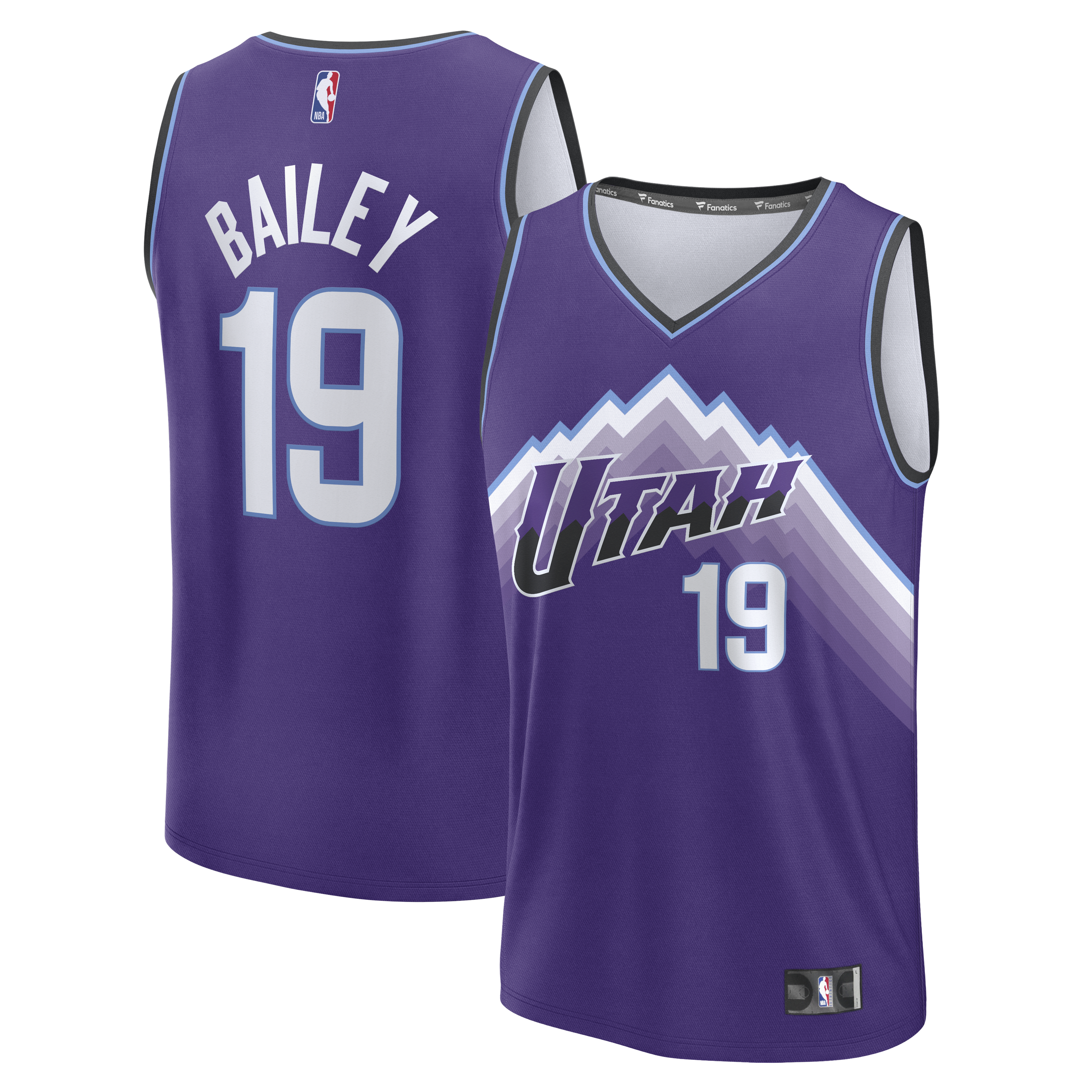 Ace Bailey Utah Jazz Fanatics Fast Break Jersey - Purple - Icon Edition