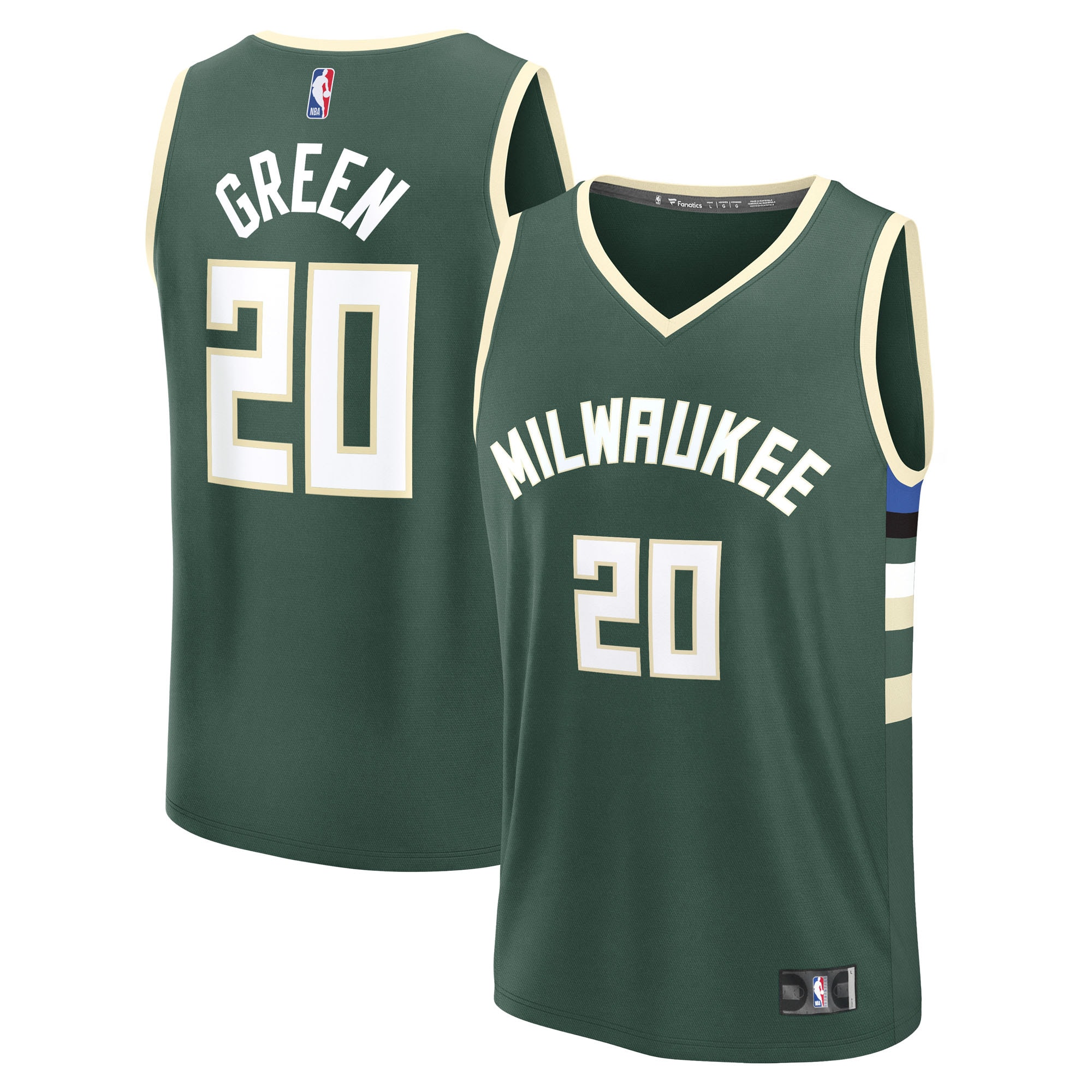 A.J. Green Milwaukee Bucks Fanatics Fast Break Player Jersey - Icon Edition - Hunter Green