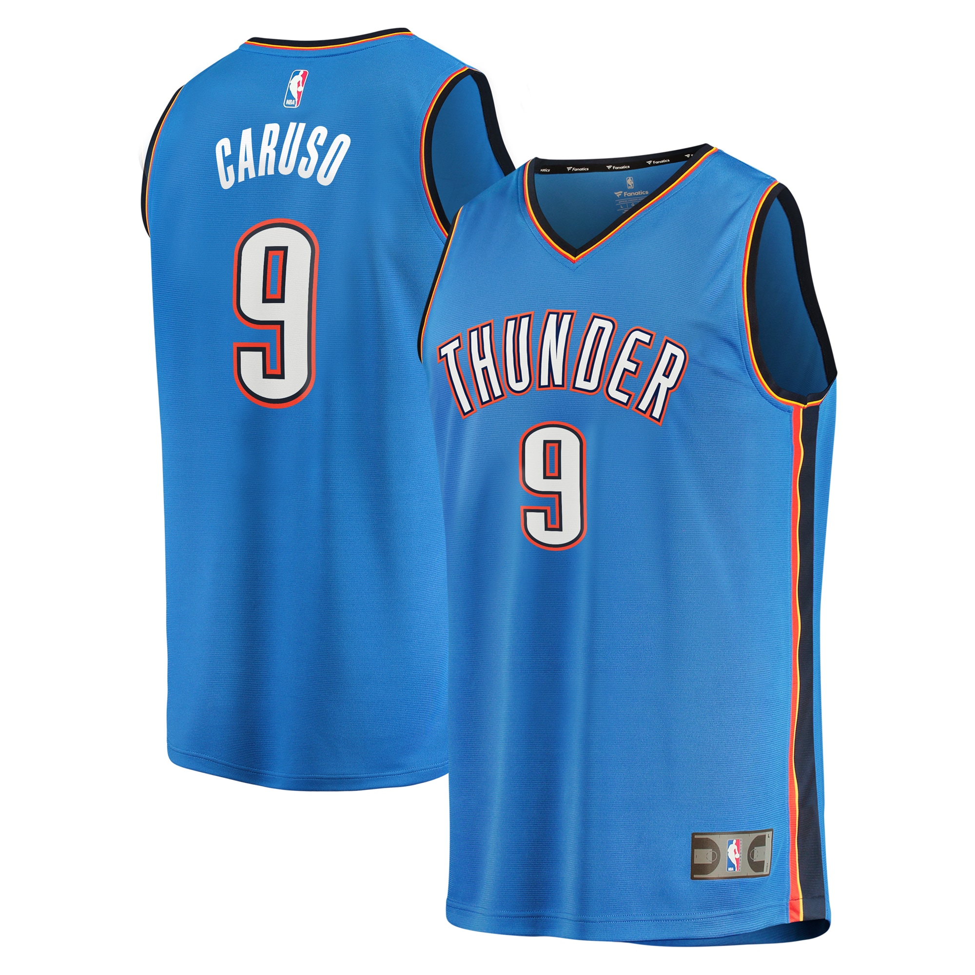 Alex Caruso Oklahoma City Thunder Fanatics Fast Break Player Jersey - Icon Edition - Blue
