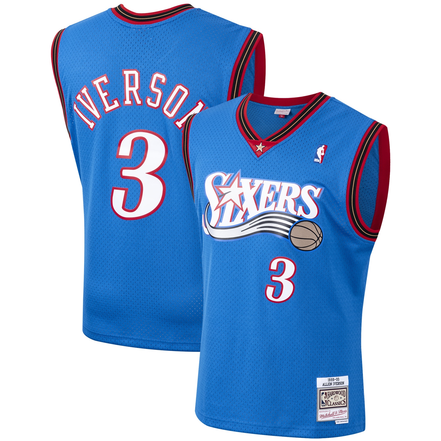Allen Iverson Philadelphia 76ers 1999/2000 Hardwood Classics Swingman Jersey