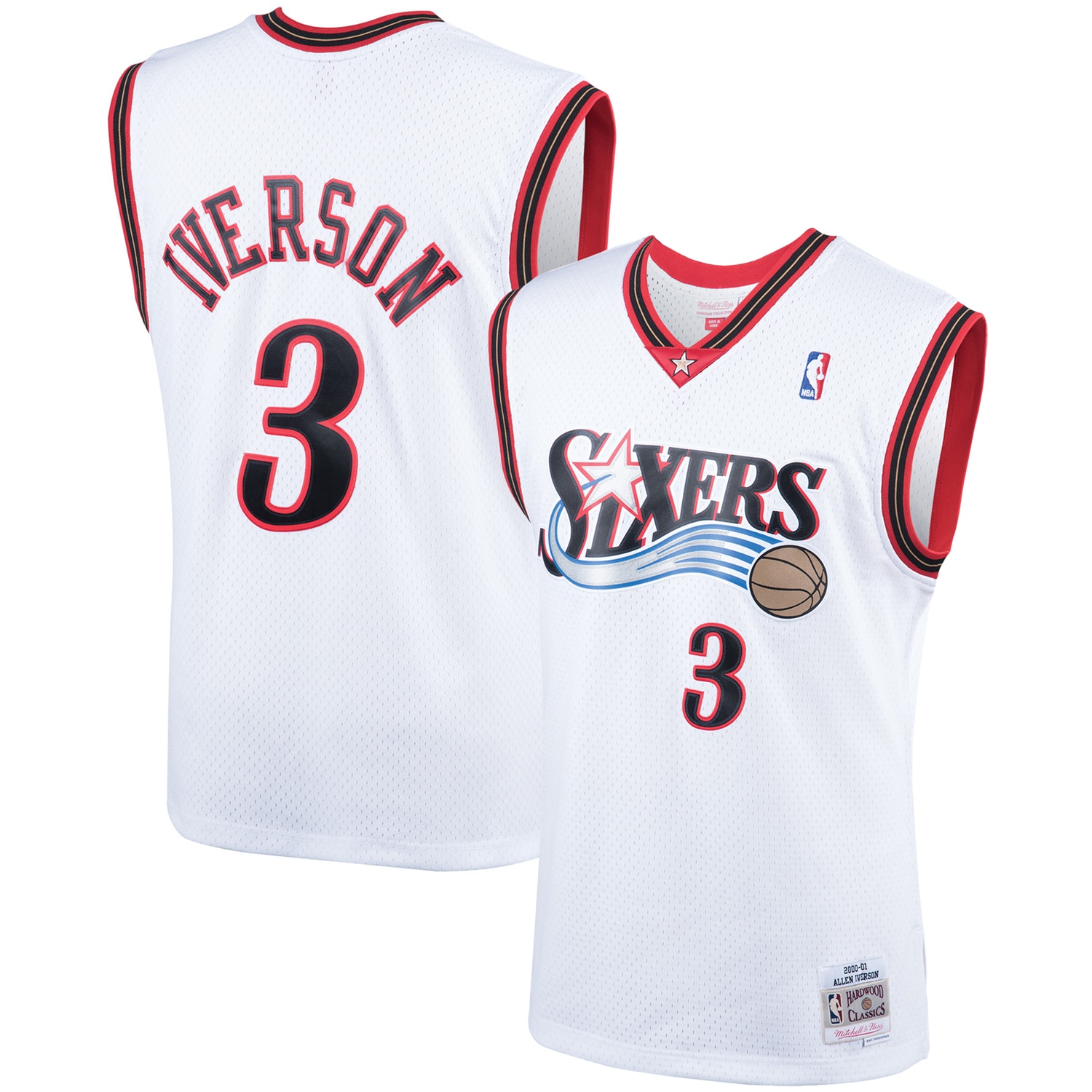 Allen Iverson Philadelphia 76ers Hardwood Classics Swingman Jersey