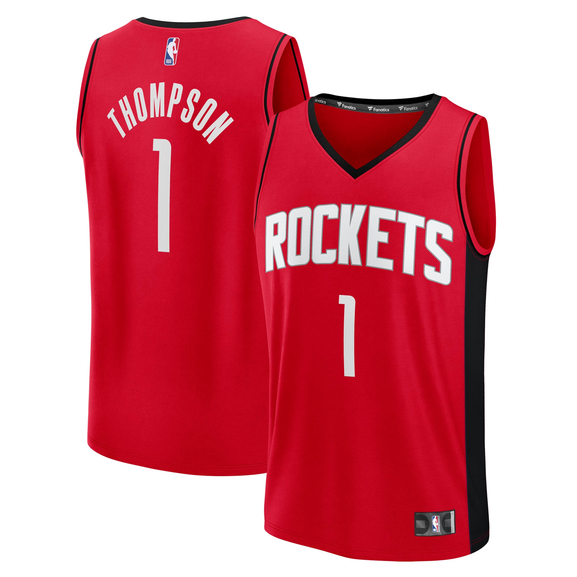 Amen Thompson Houston Rockets Fanatics Fast Break Jersey - Icon Edition - Red