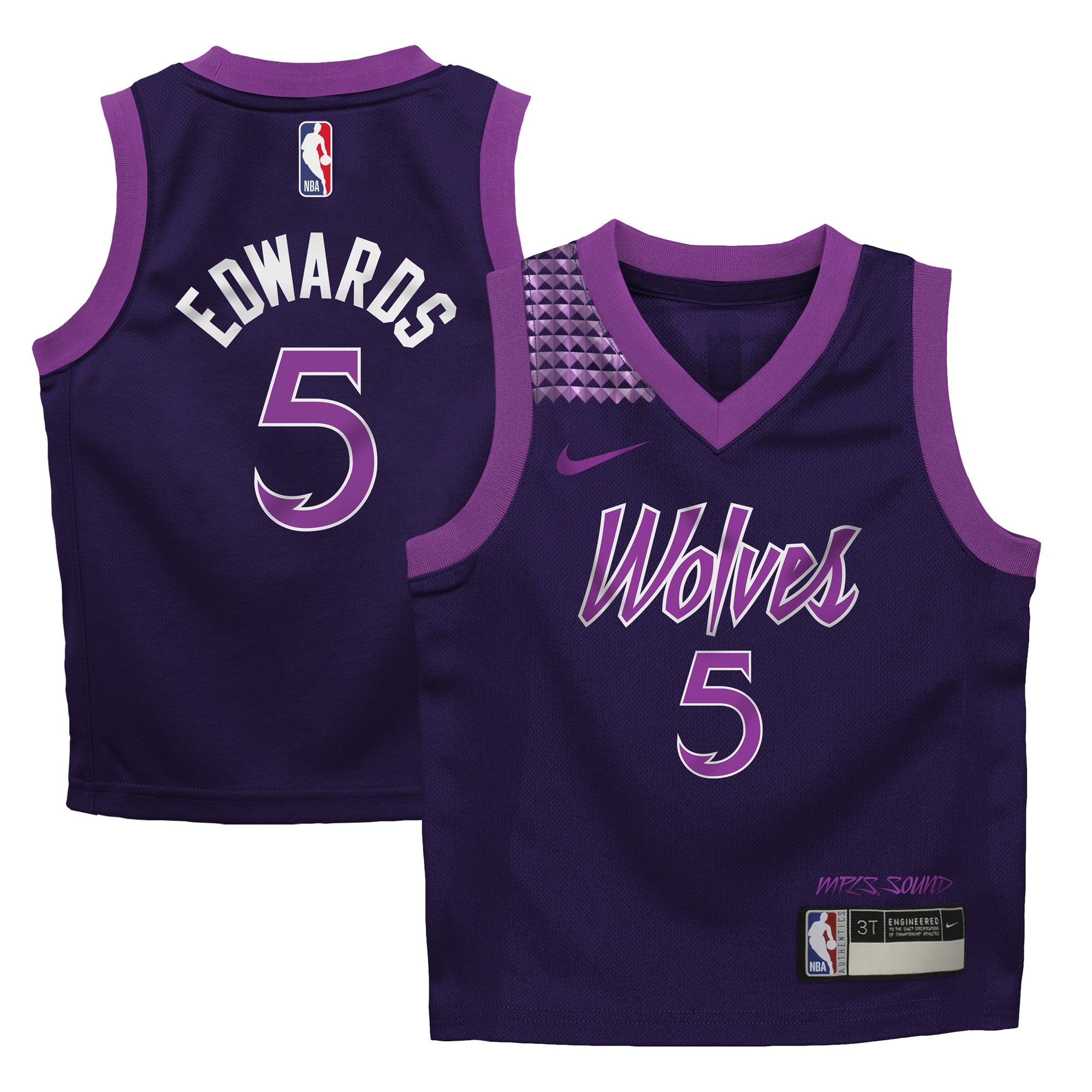 Anthony Edwards Minnesota Timberwolves Toddler 2025/26 City Edition Swingman Jersey - Purple
