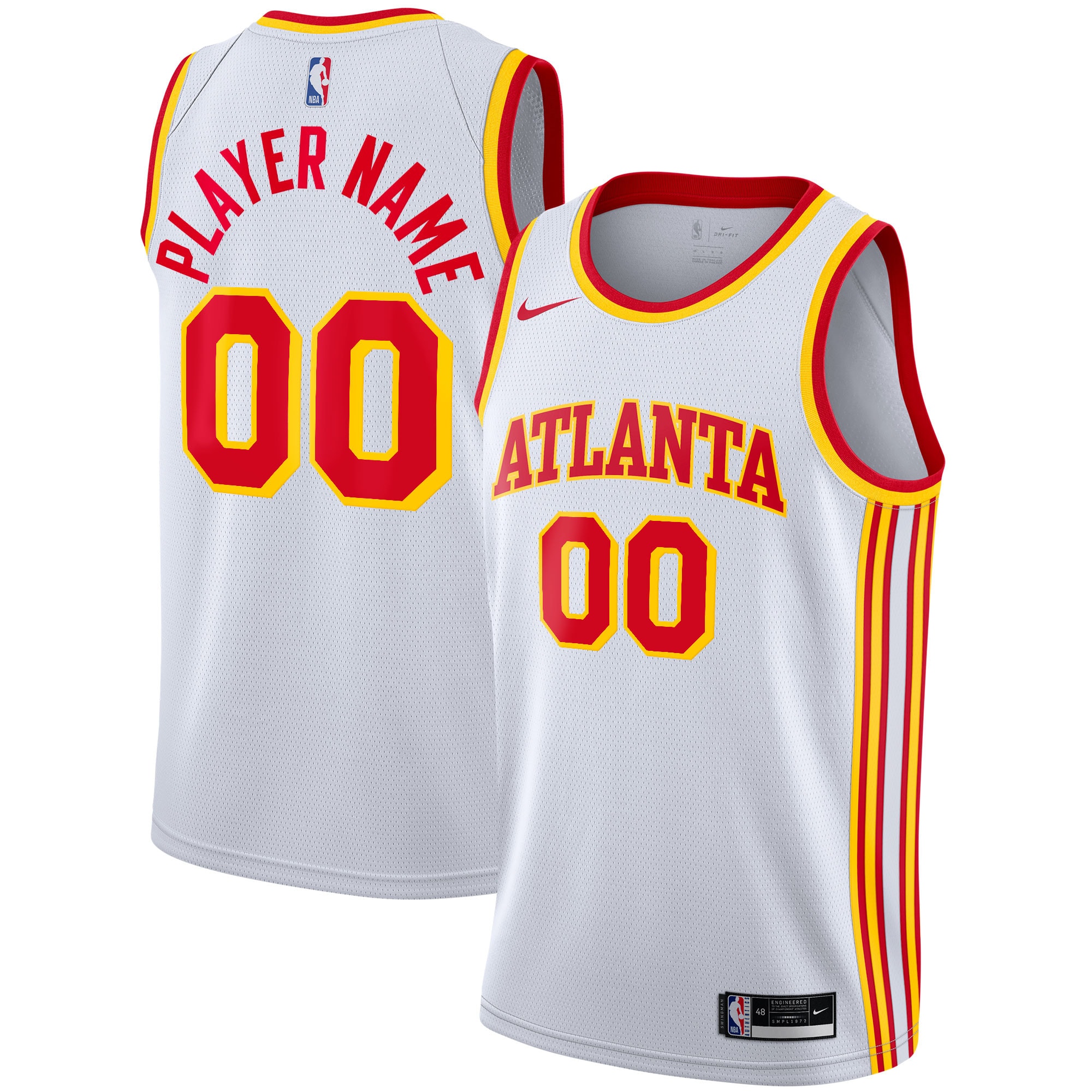 Atlanta Hawks 2020/21 Swingman Custom Jersey - Association Edition