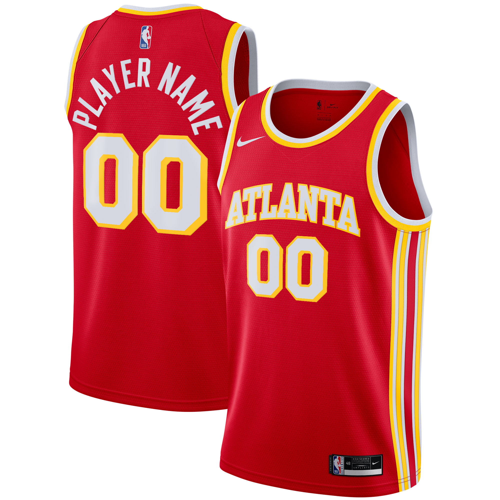 Atlanta Hawks 2020/21 Swingman Custom Jersey - Icon Edition
