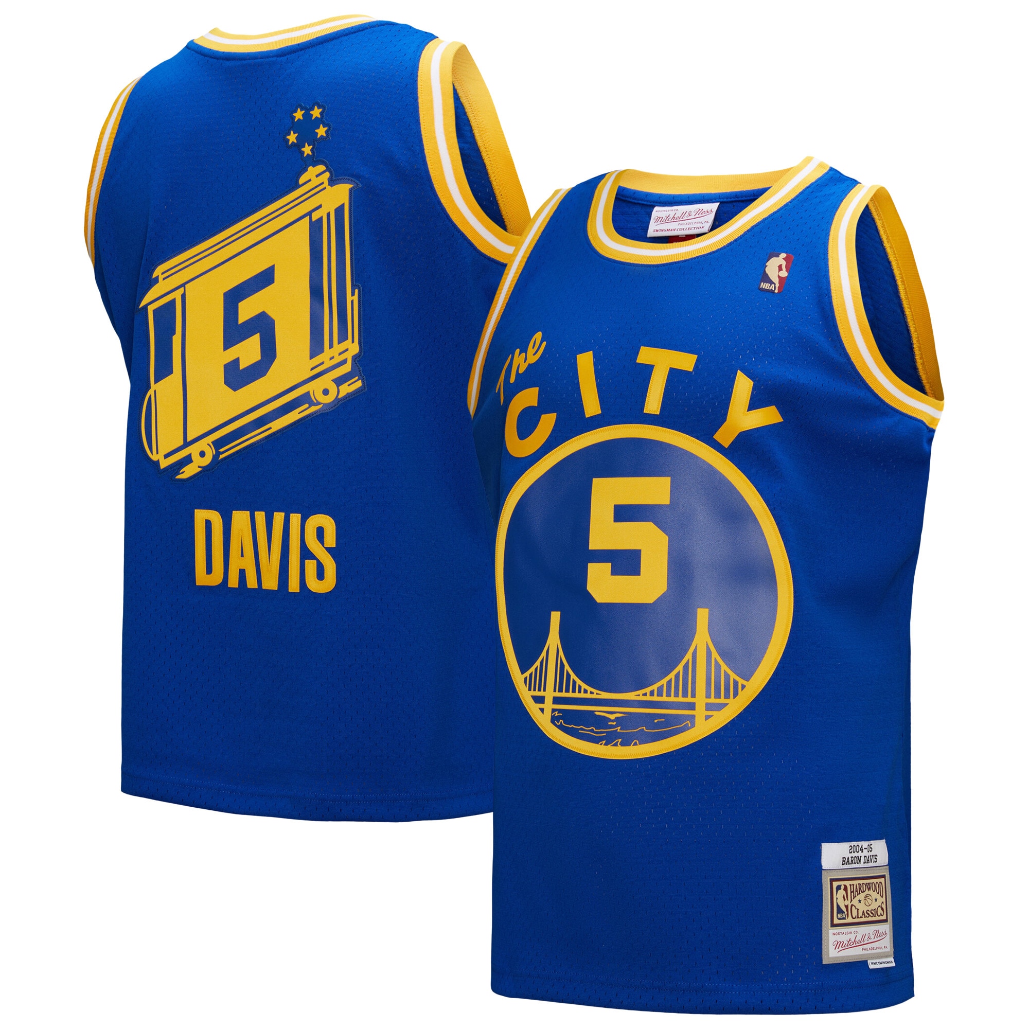 Baron Davis Golden State Warriors Hardwood Classics 2004/05 Swingman Jersey - Royal