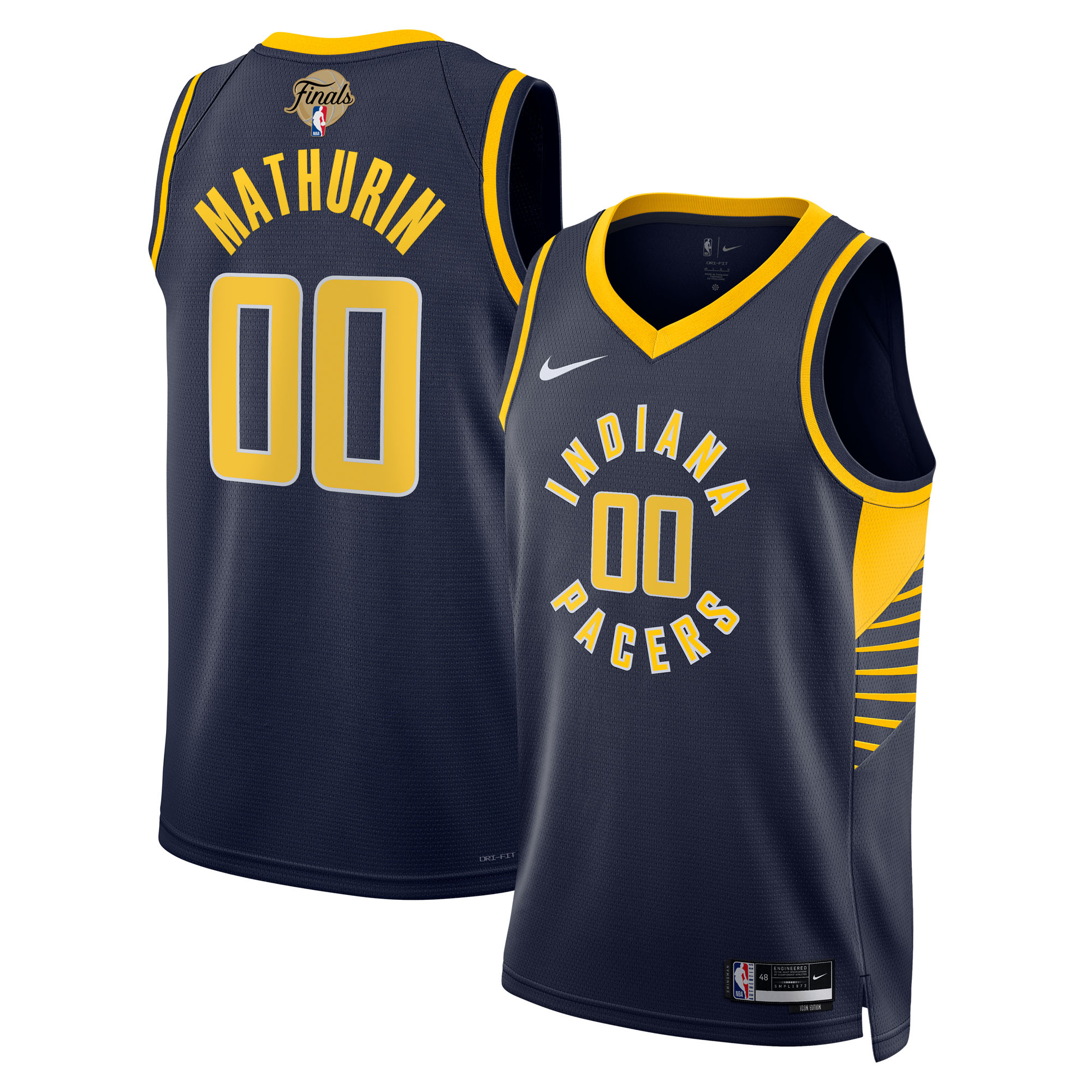 Bennedict Mathurin Indiana Pacers Unisex 2025 Finals Swingman Jersey - Icon Edition - Navy