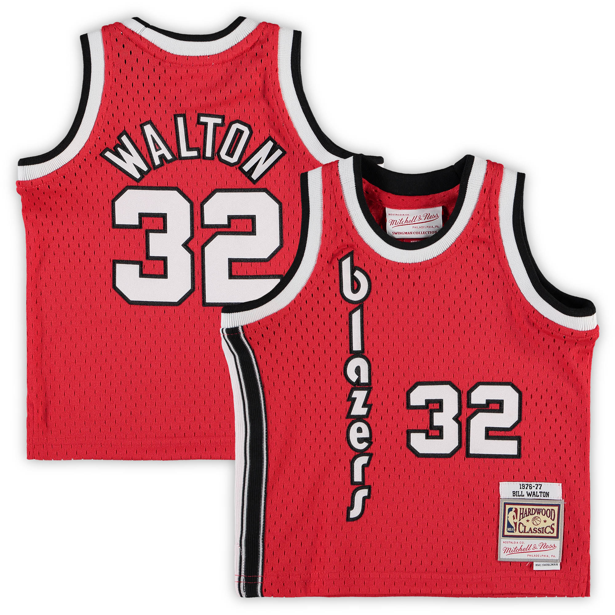 Bill Walton Portland Trail Blazers Infant 1976/77 Hardwood Classics Retired Player Jersey - Red