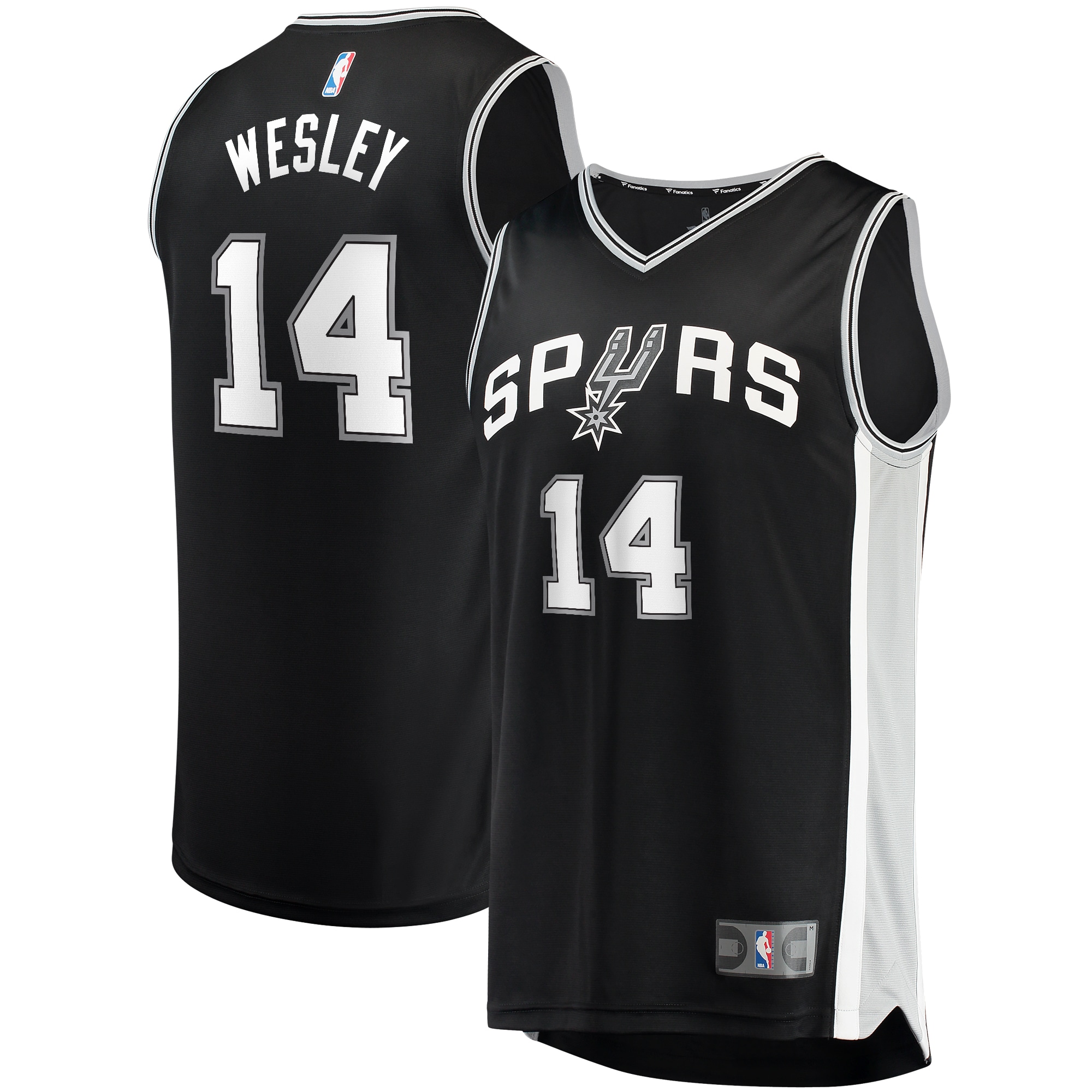 Blake Wesley San Antonio Spurs Fanatics Fast Break Player Jersey - Icon Edition - Black
