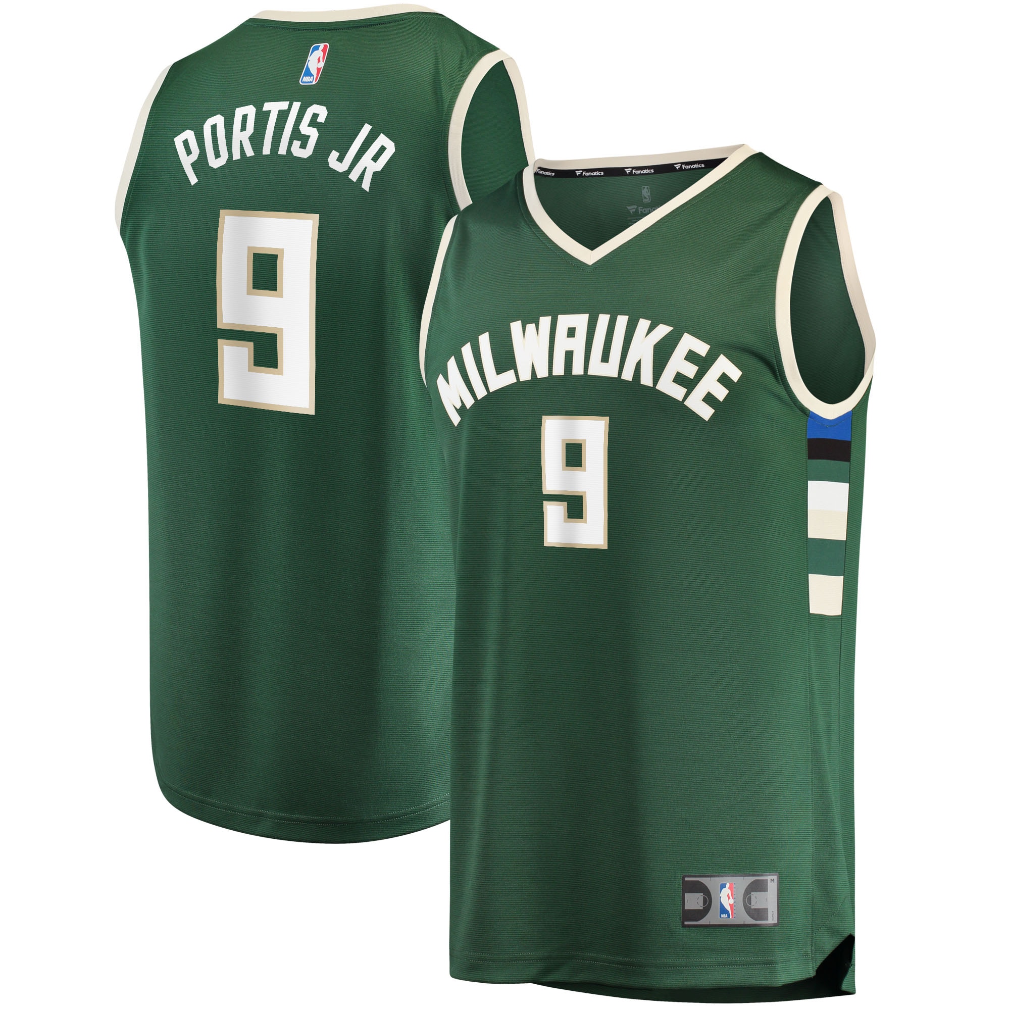 Bobby Portis Milwaukee Bucks Fanatics Fast Break Jersey - Icon Edition - Green