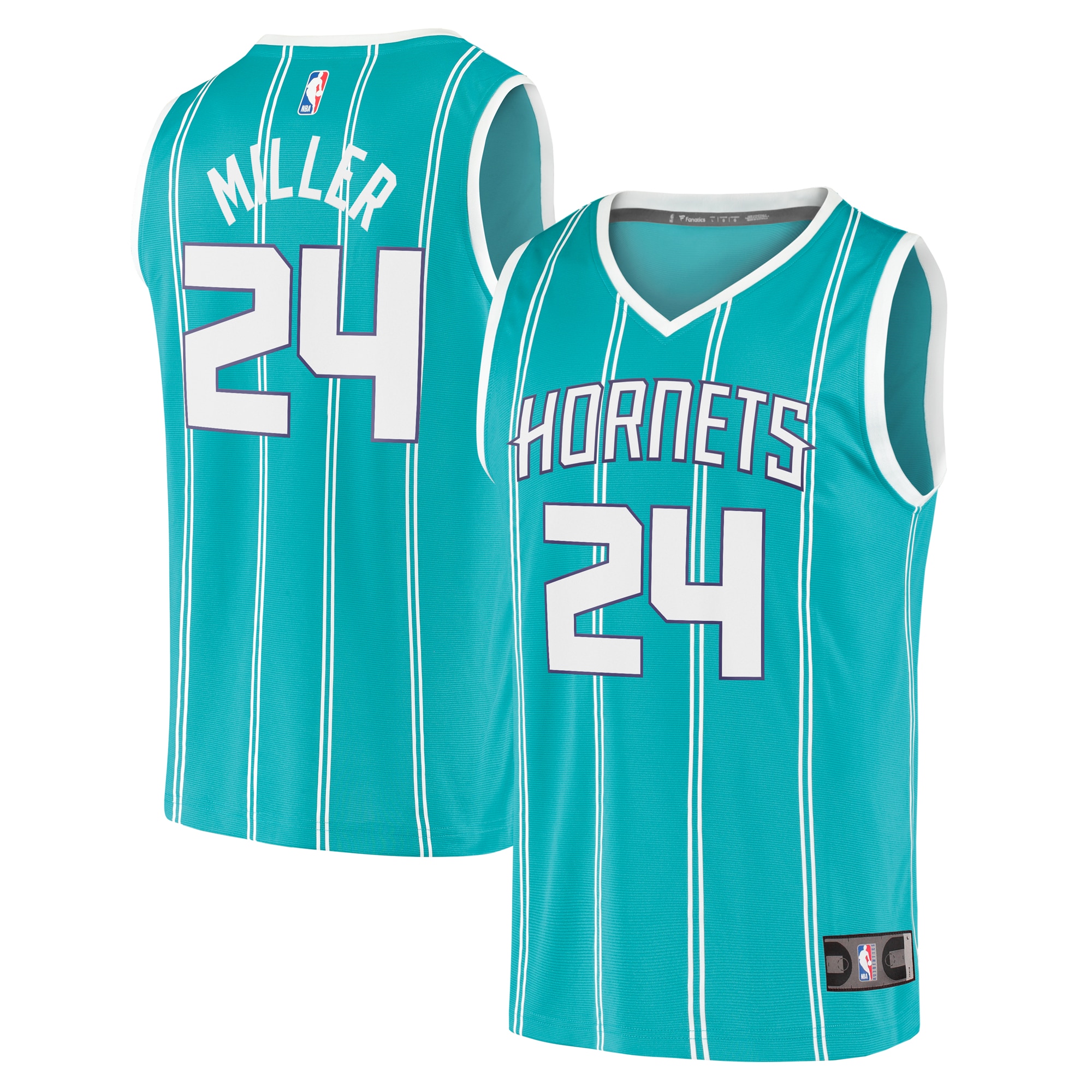 Brandon Miller Charlotte Hornets Fanatics Fast Break Jersey - Icon Edition - Teal