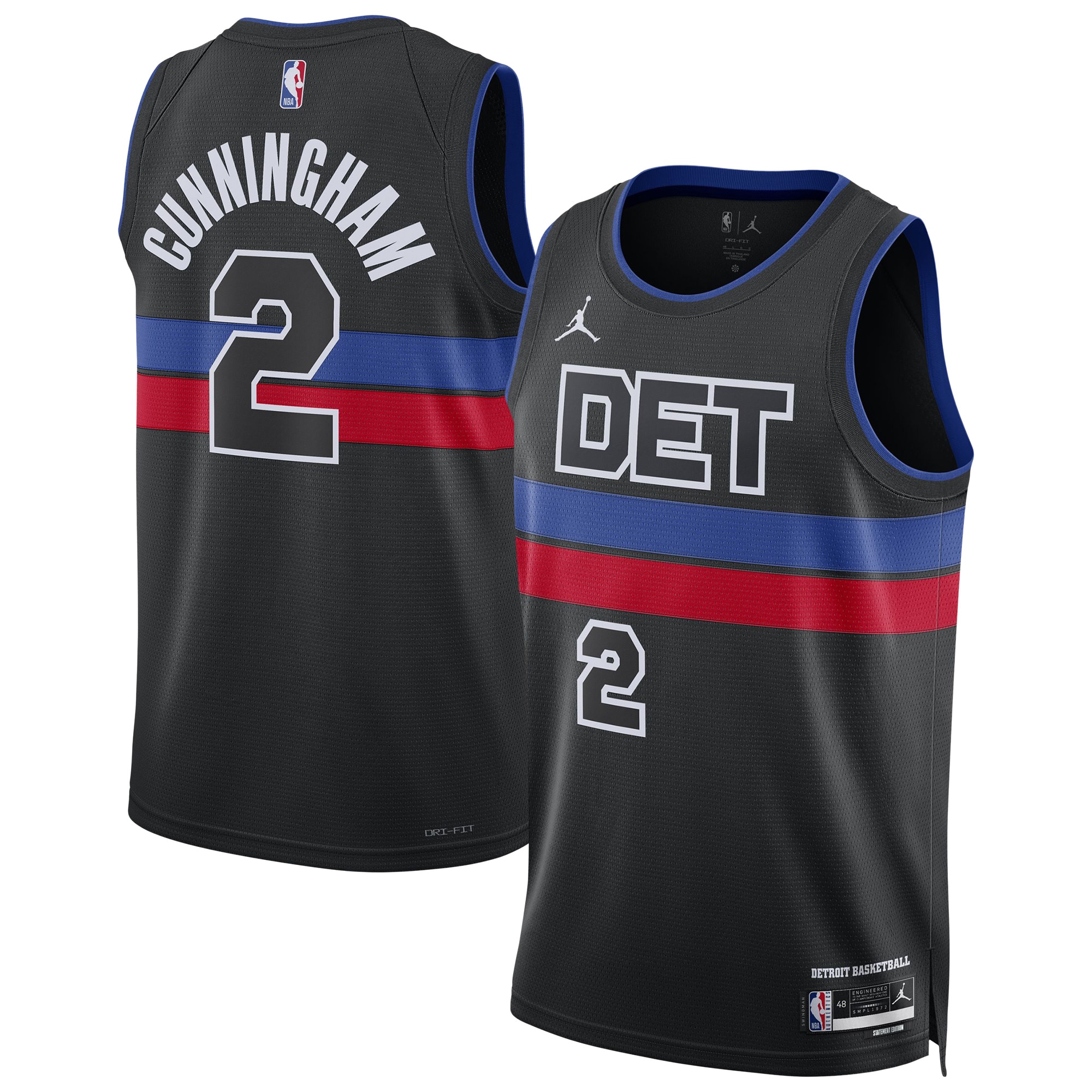Cade Cunningham Detroit Pistons Unisex Swingman Jersey - Statement Edition