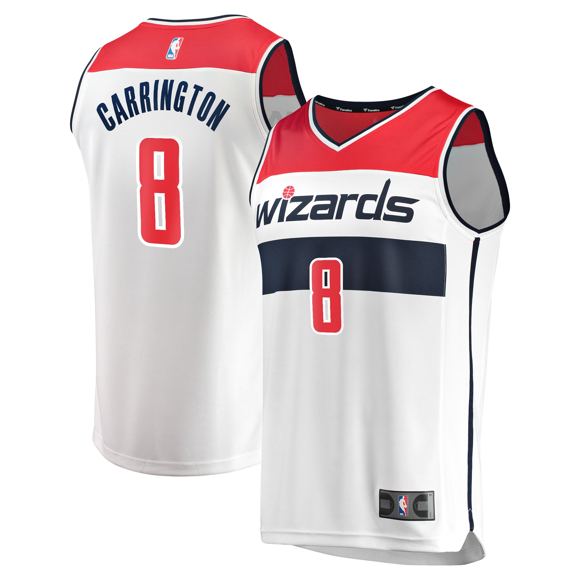 Carlton Carrington Washington Wizards Fanatics Fast Break Player Jersey - Association Edition - White
