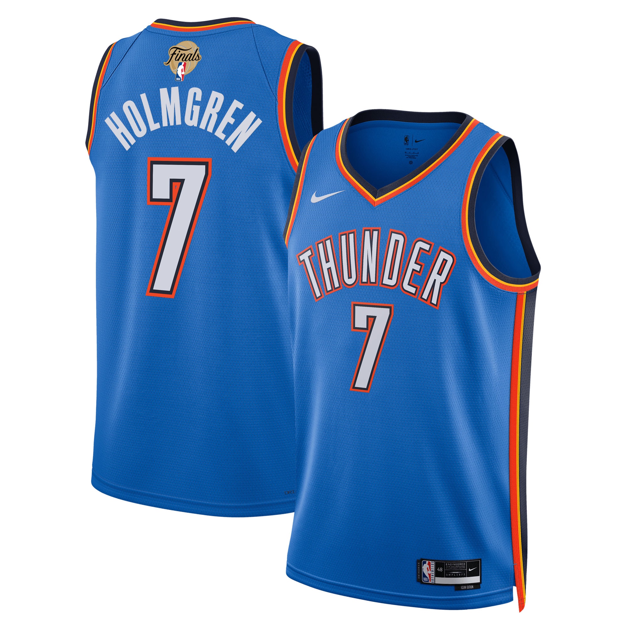 Chet Holmgren Oklahoma City Thunder Unisex 2025 Finals Swingman Jersey - Icon Edition - Blue