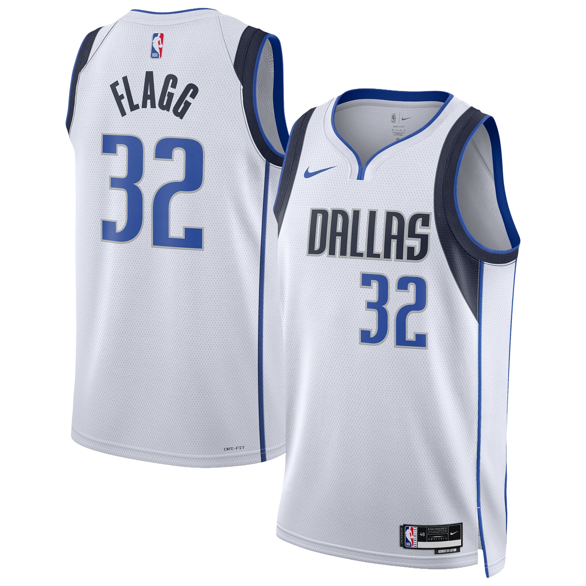 Cooper Flagg Dallas Mavericks Unisex Swingman Player Jersey - Association Edition - White