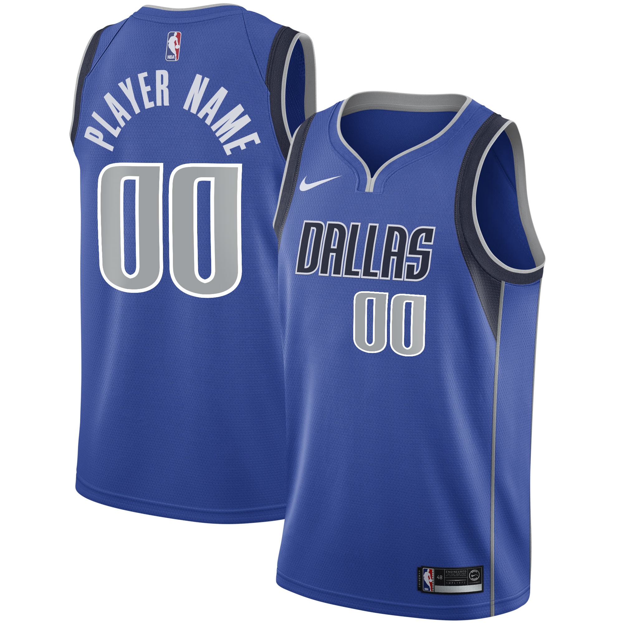 Dallas Mavericks 2020/21 Swingman Custom Jersey - Icon Edition