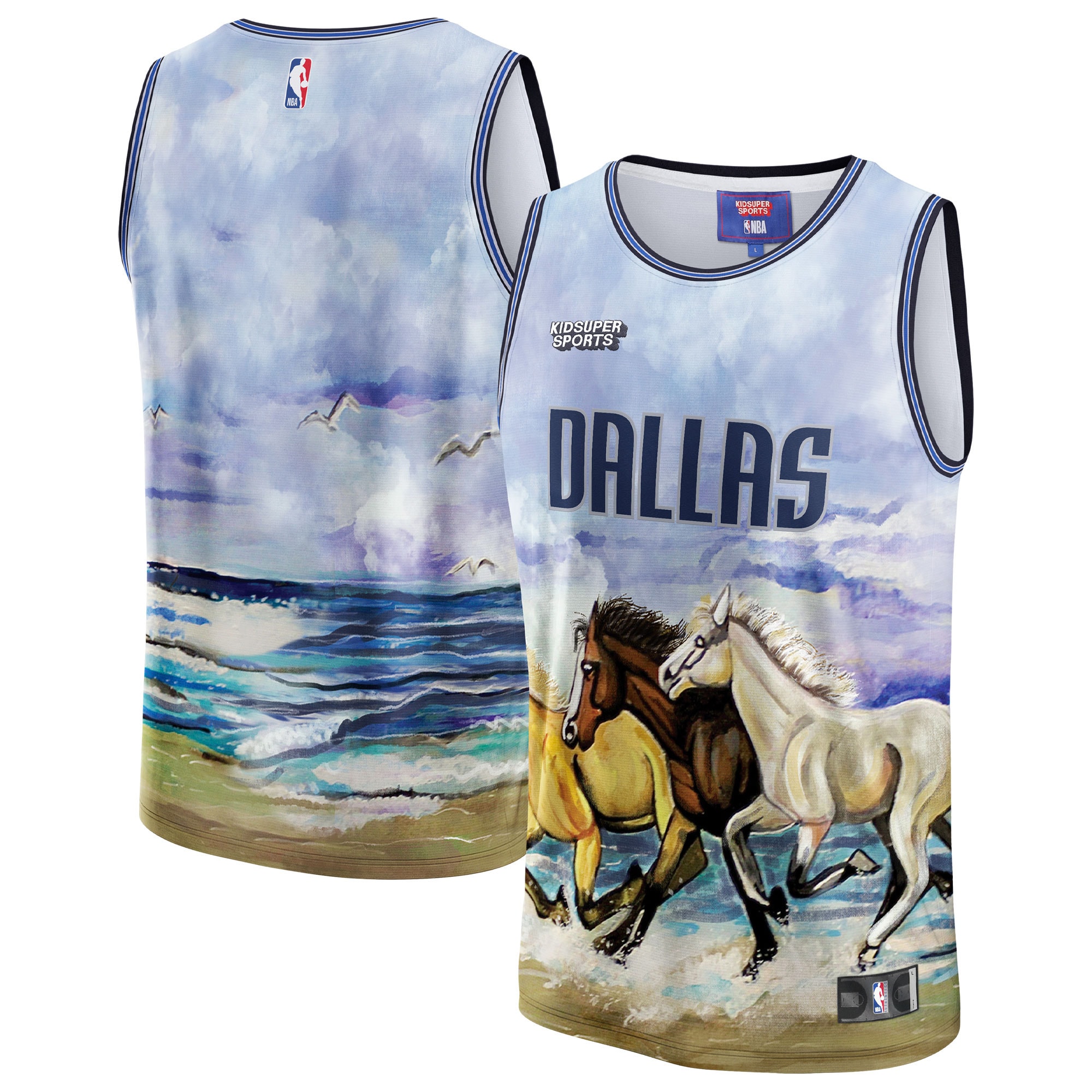 Dallas Mavericks & KidSuper Studios by Fanatics Unisex Hometown Jersey - Blue