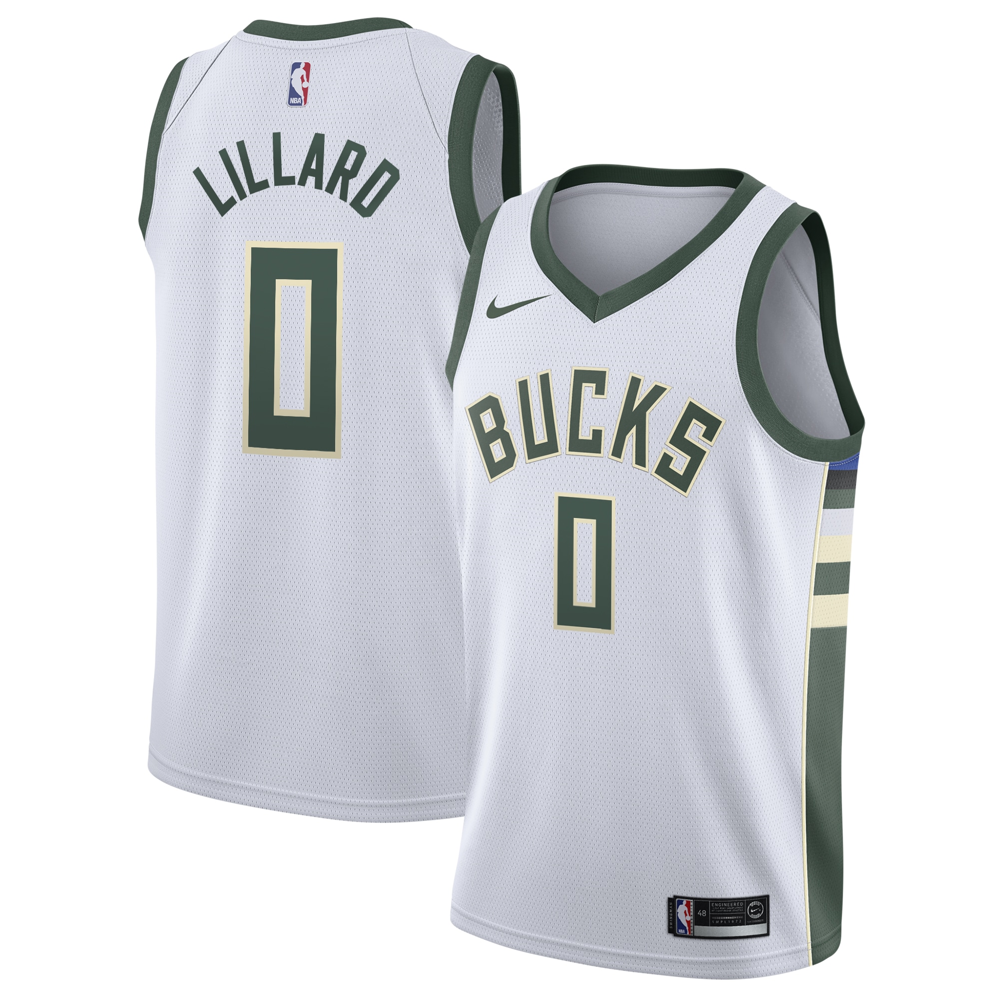 Damian Lillard Milwaukee Bucks Unisex Swingman Player Jersey - Association Edition - White