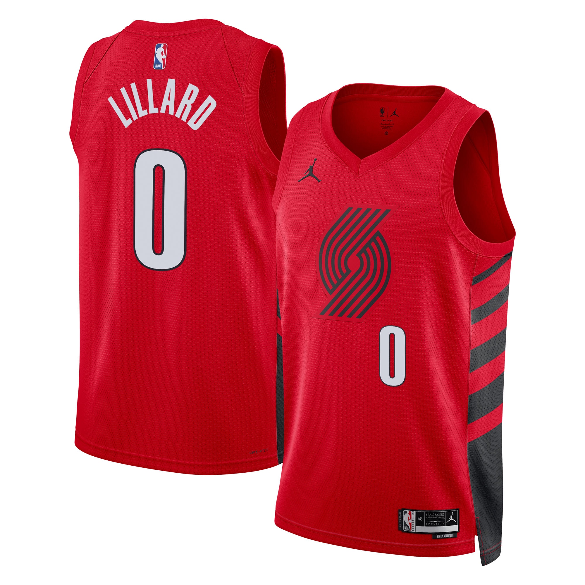 Damian Lillard Portland Trail Blazers Jordan Brand Unisex Swingman Jersey - Red - Statement Edition