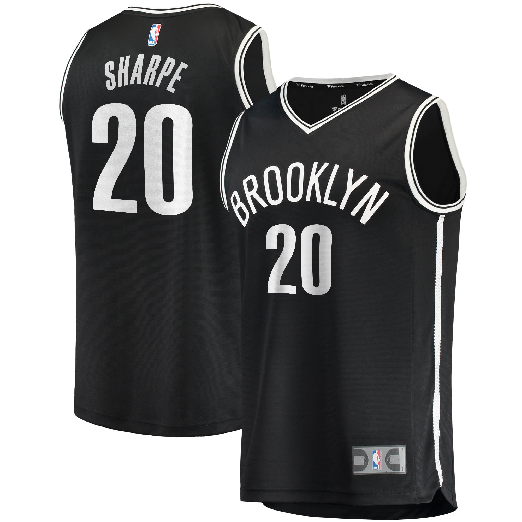 Day'Ron Sharpe Brooklyn Nets Fanatics Fast Break Jersey - Icon Edition - Black