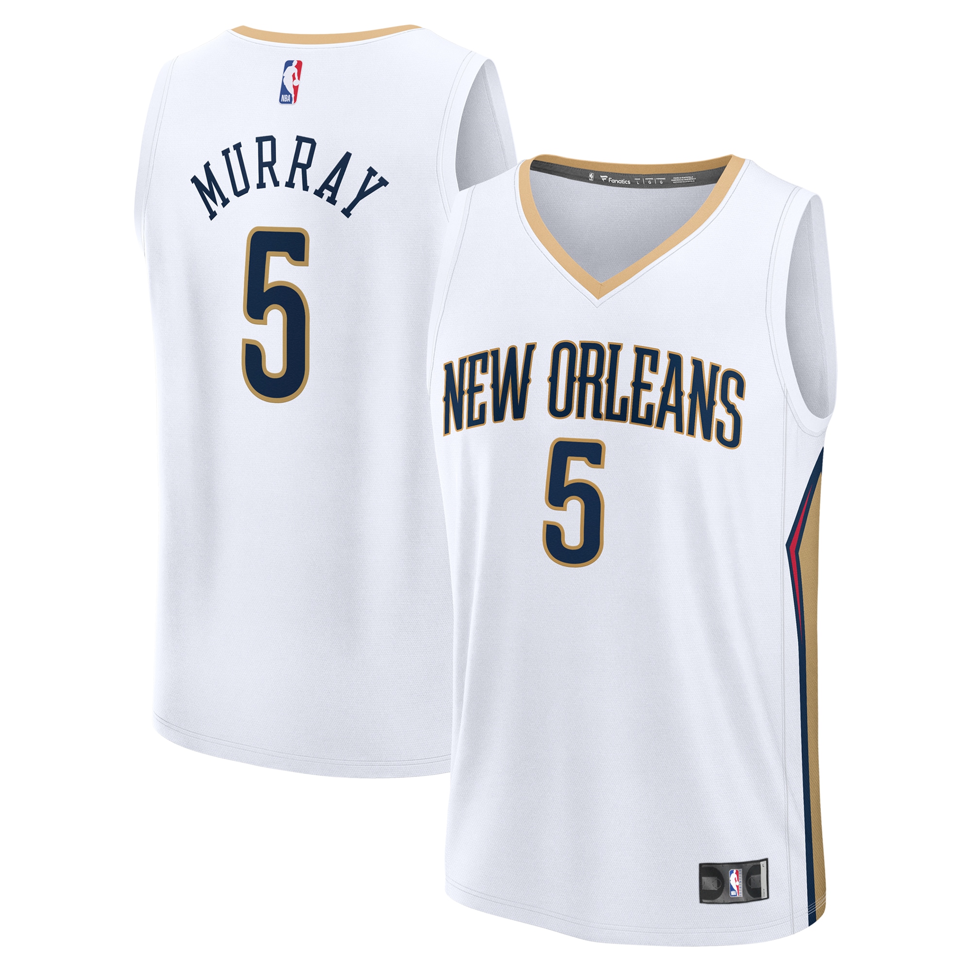 Dejounte Murray New Orleans Pelicans Fanatics Fast Break Player Jersey - Association Edition - White