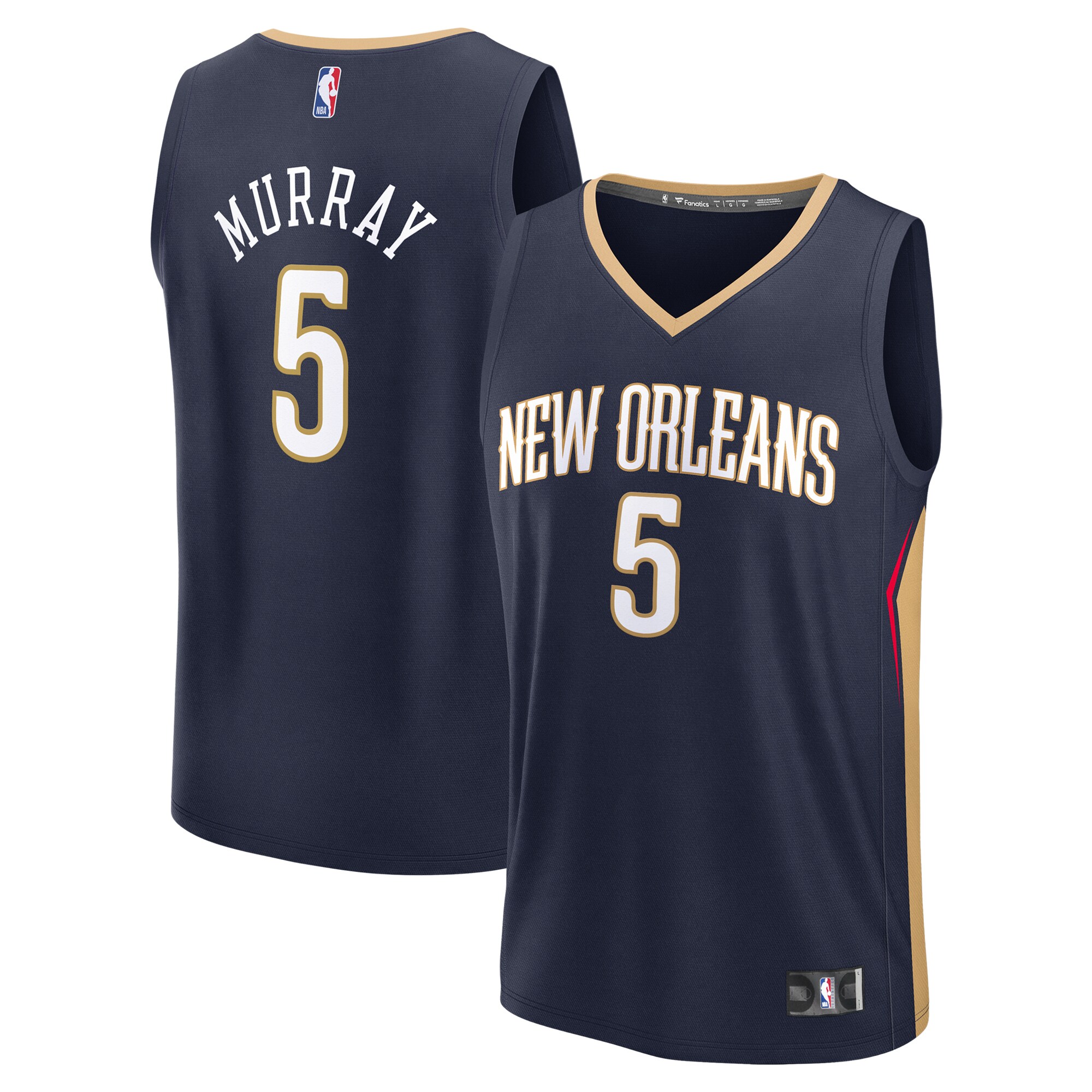 Dejounte Murray New Orleans Pelicans Fanatics Fast Break Player Jersey - Icon Edition - Navy
