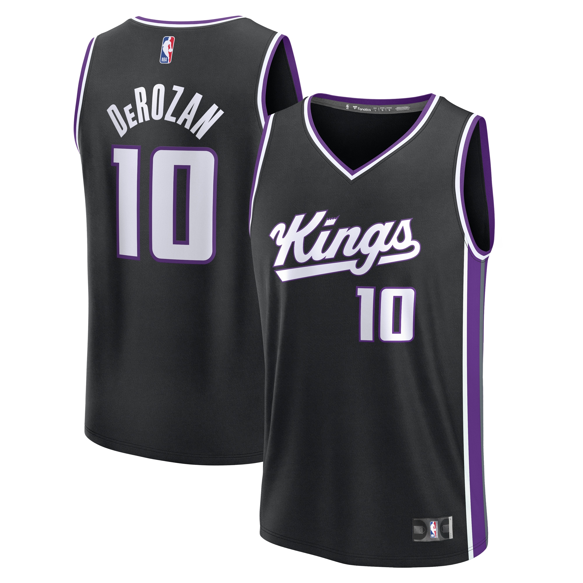 DeMar DeRozan Sacramento Kings Fanatics Fast Break Player Jersey - Icon Edition - Black