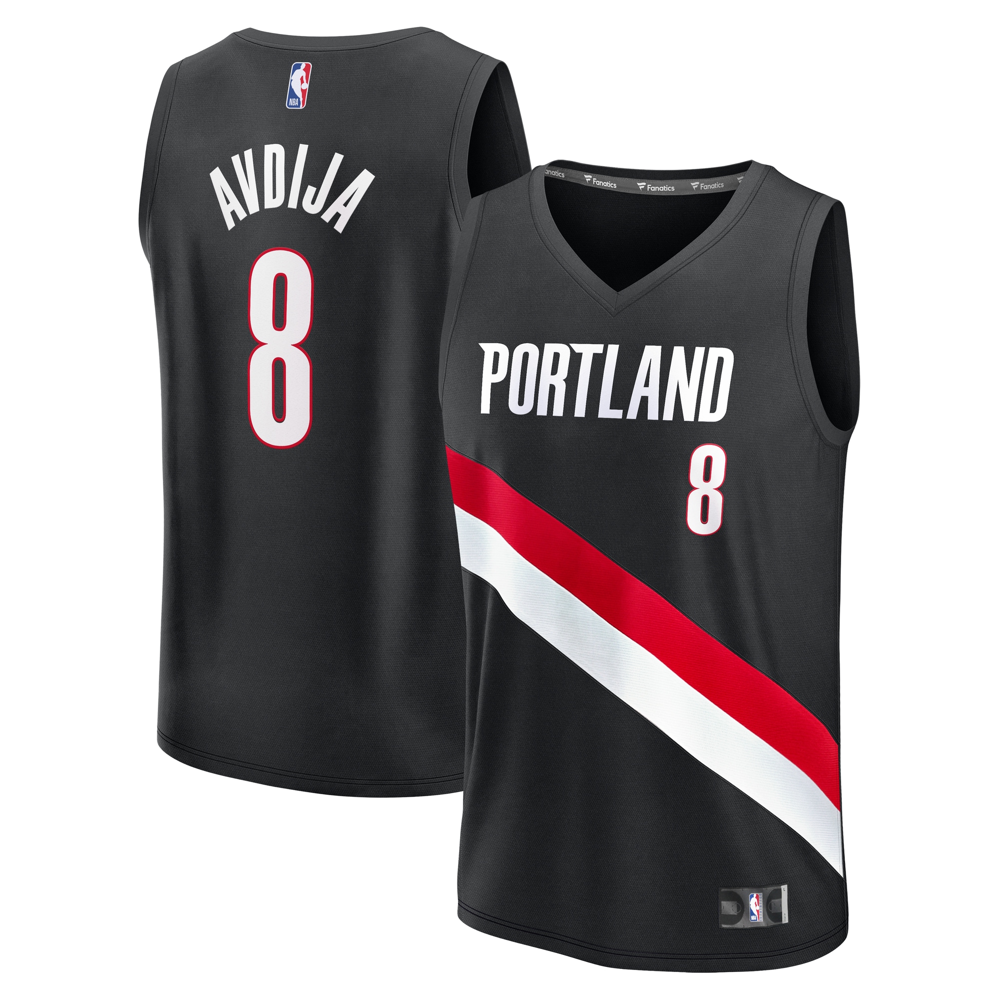 Deni Avdija Portland Trail Blazers Fanatics Fast Break Jersey - Icon Edition - Black