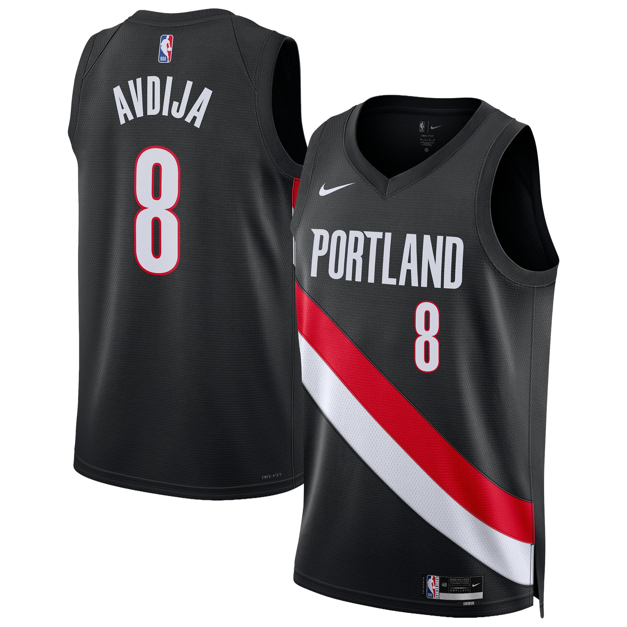 Deni Avdija Portland Trail Blazers Unisex Swingman Jersey - Icon Edition - Black
