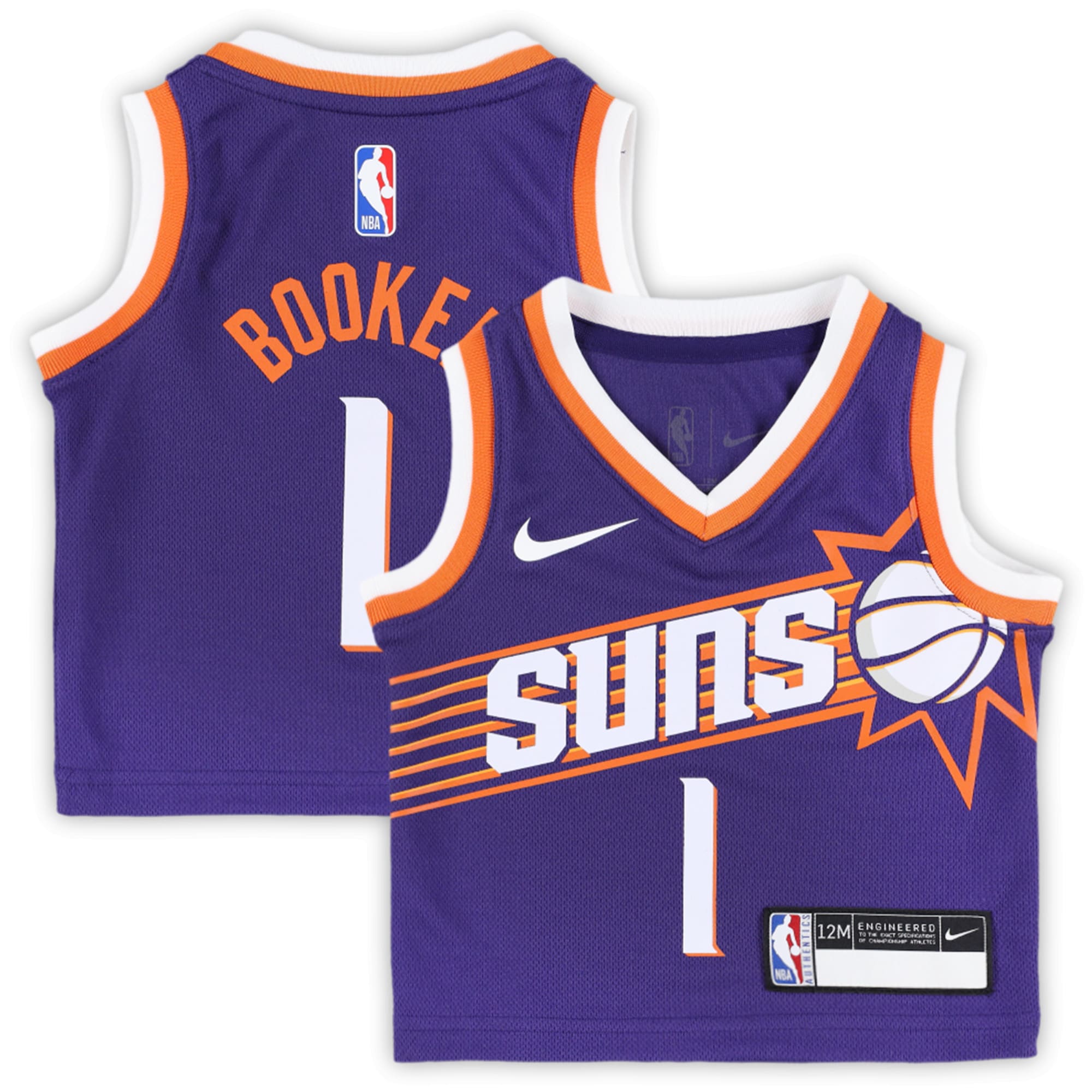 Devin Booker Phoenix Suns Infant Swingman Player Jersey - Icon Edition - Purple
