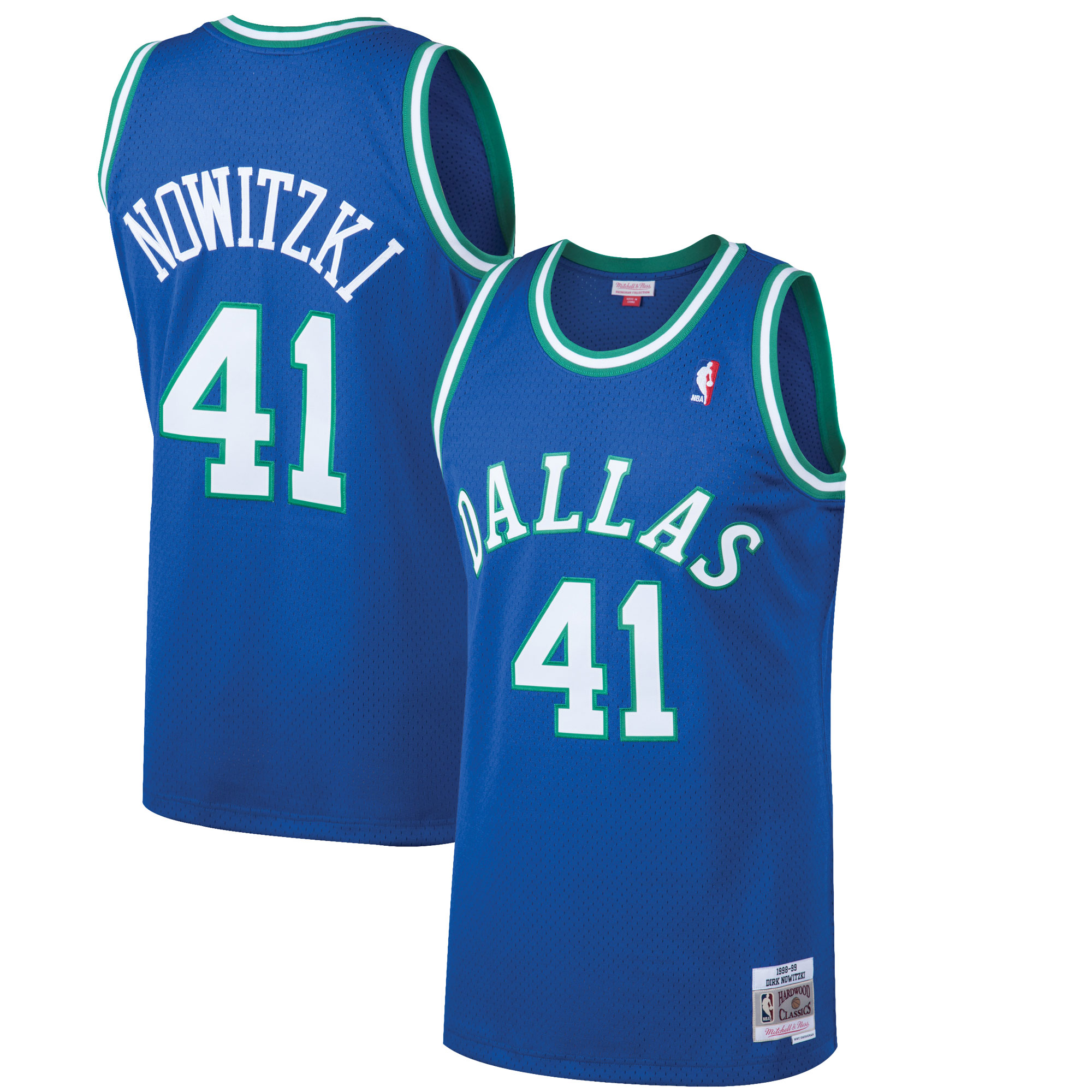 Dirk Nowitzki Dallas Mavericks 1998/99 Hardwood Classics Swingman Jersey