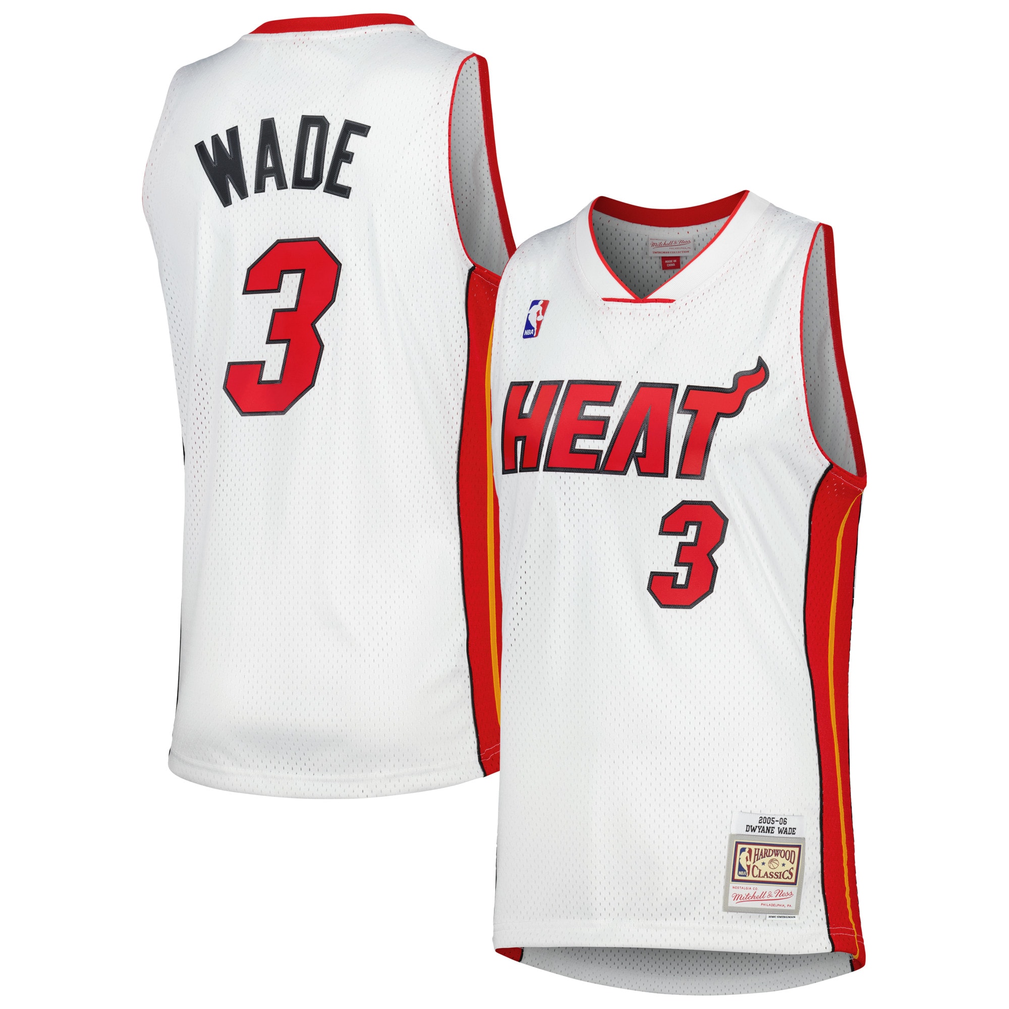 Dwyane Wade Miami Heat 2005/06 Hardwood Classics Swingman Jersey - White