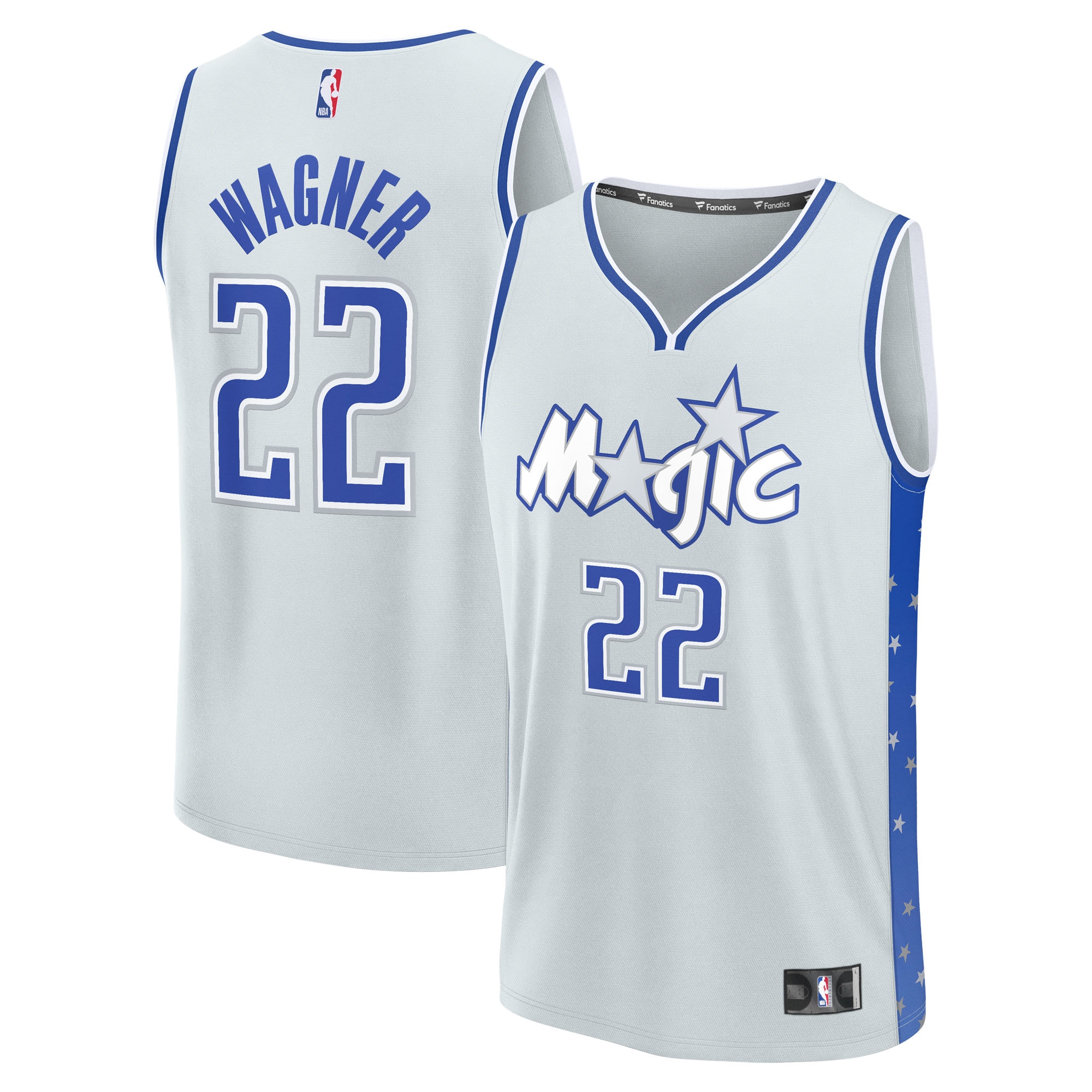 Franz Wagner Orlando Magic Fanatics 2025/26 City Edition Fast Break Jersey - Silver