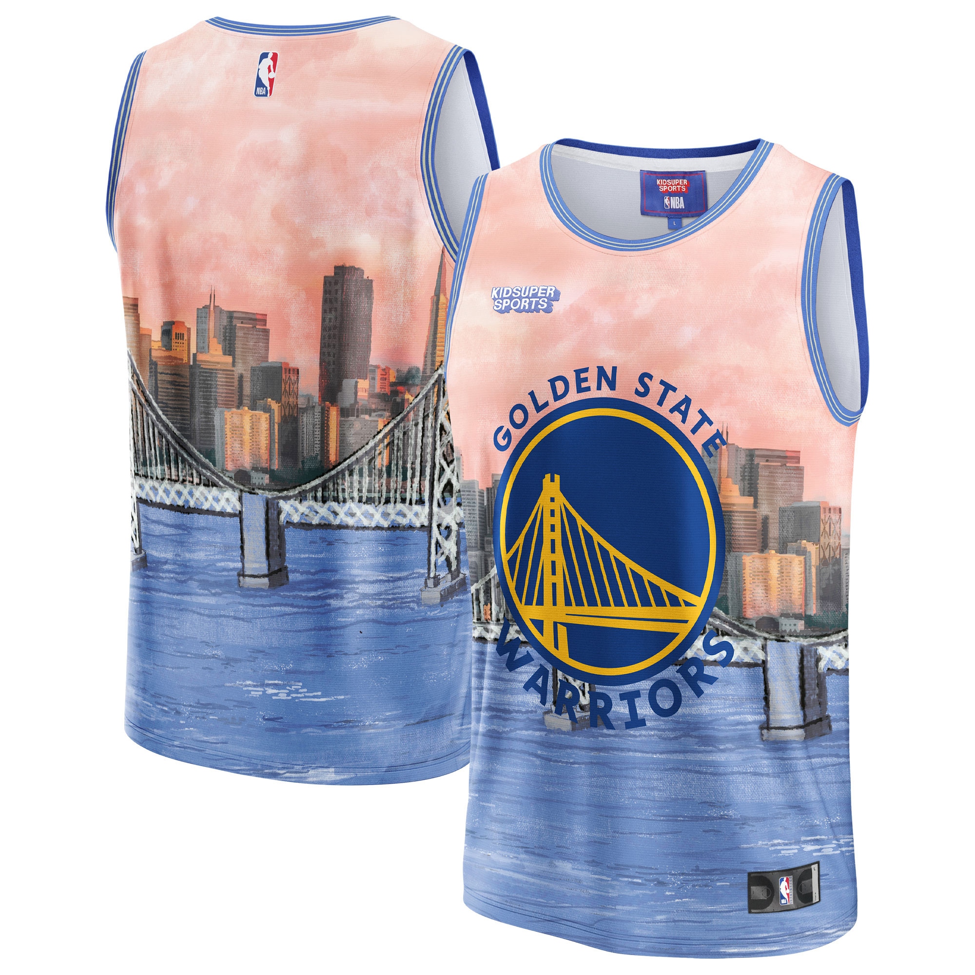 Golden State Warriors & KidSuper Studios by Fanatics Unisex Hometown Jersey - Blue