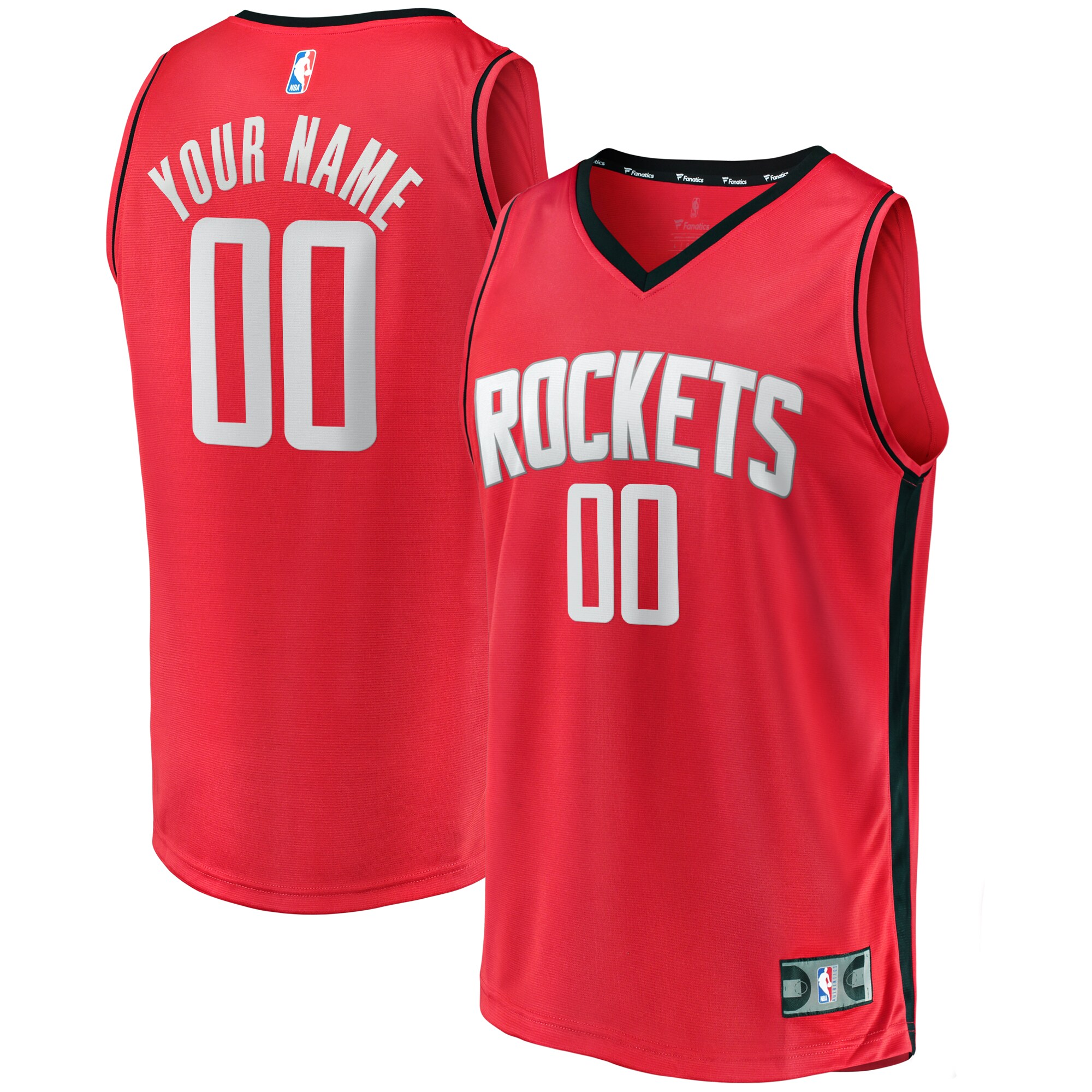 Houston Rockets Fanatics Fast Break Custom Jersey - Icon Edition – Red
