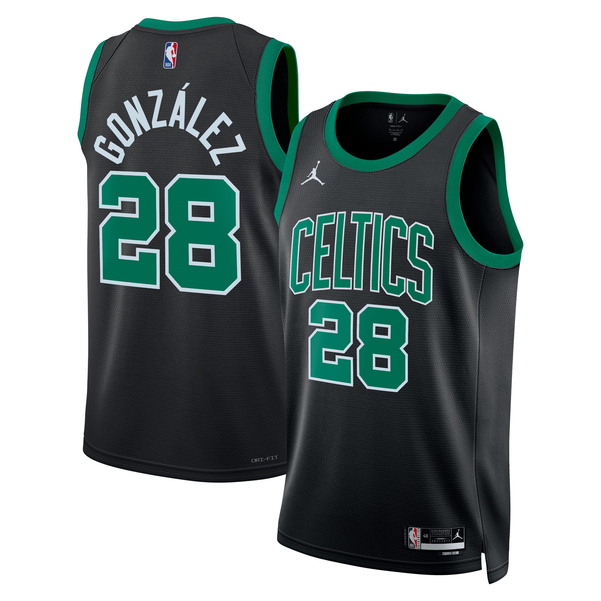 Hugo González Boston Celtics Jordan Brand Unisex Swingman Jersey - Black - Statement Edition