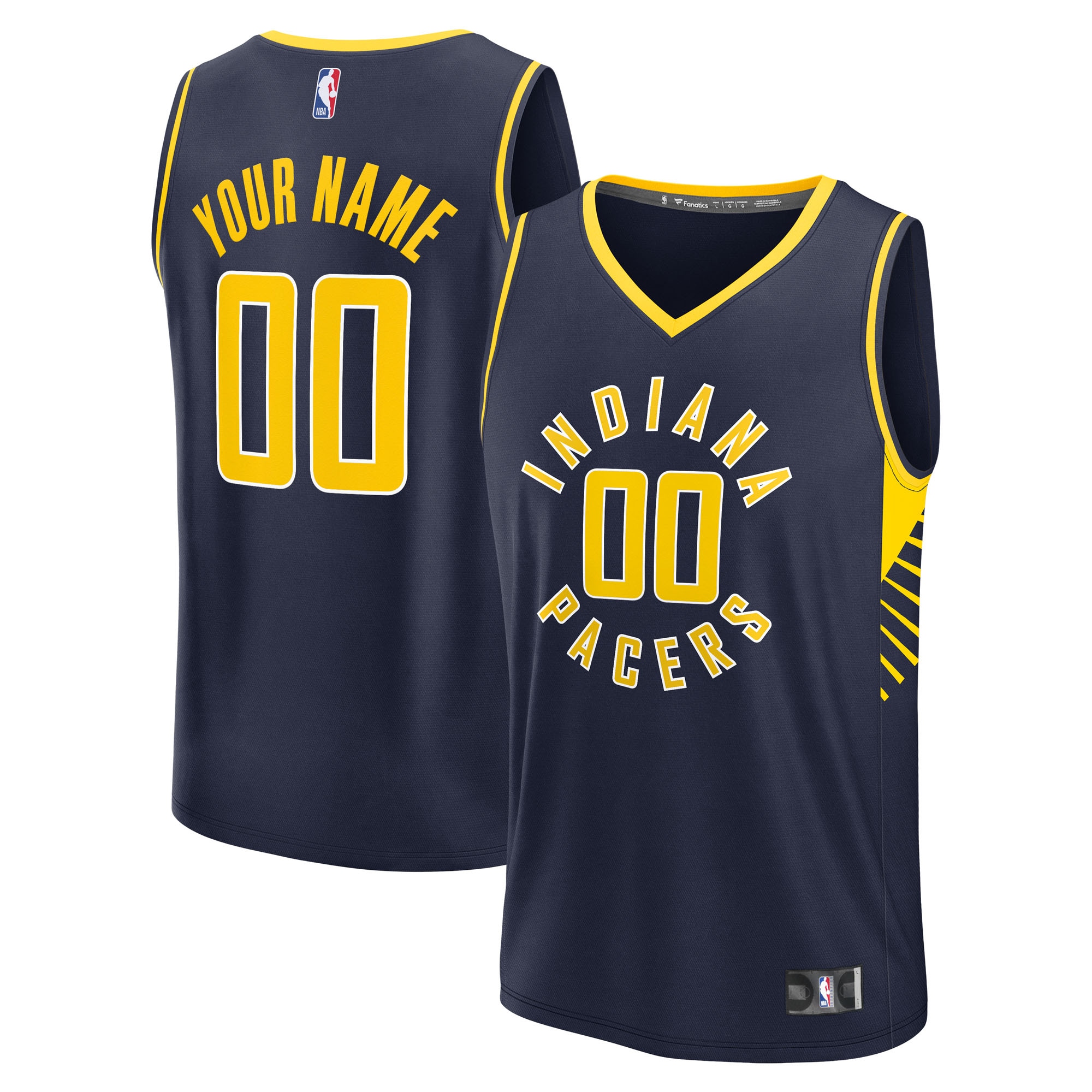 Indiana Pacers Fanatics Fast Break Custom Jersey - Icon Edition