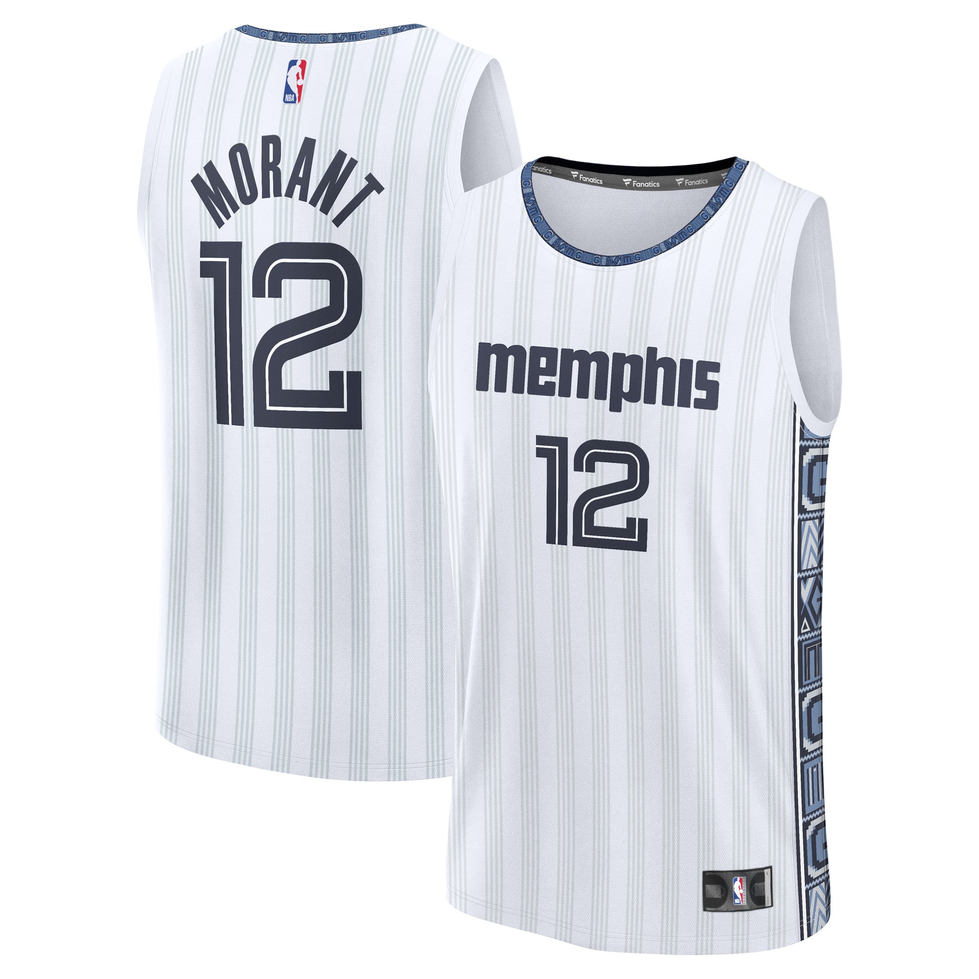 Ja Morant Memphis Grizzlies Fanatics 2025/26 City Edition Fast Break Jersey - White