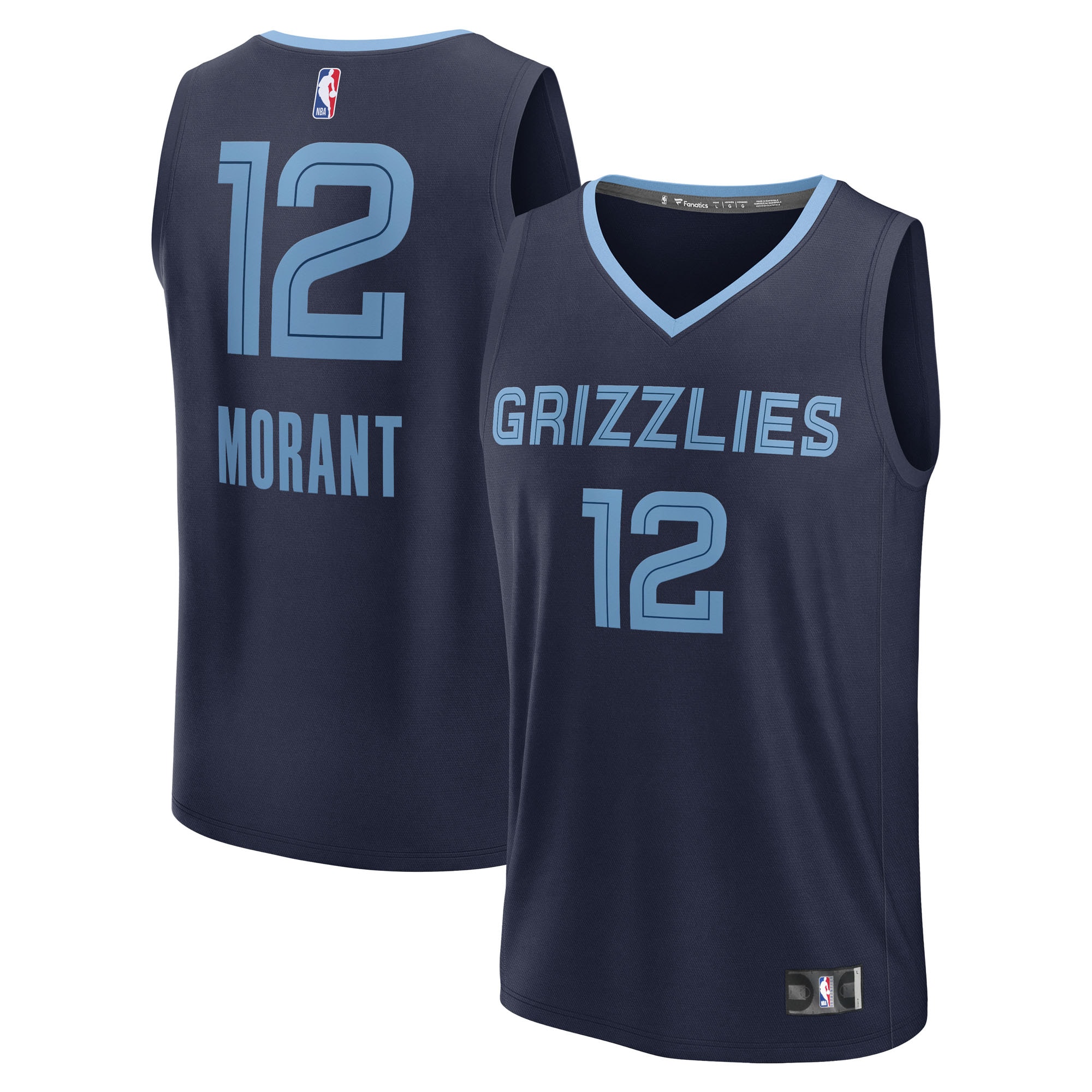 Ja Morant Memphis Grizzlies Fanatics Fast Break Player Jersey - Icon Edition - Navy