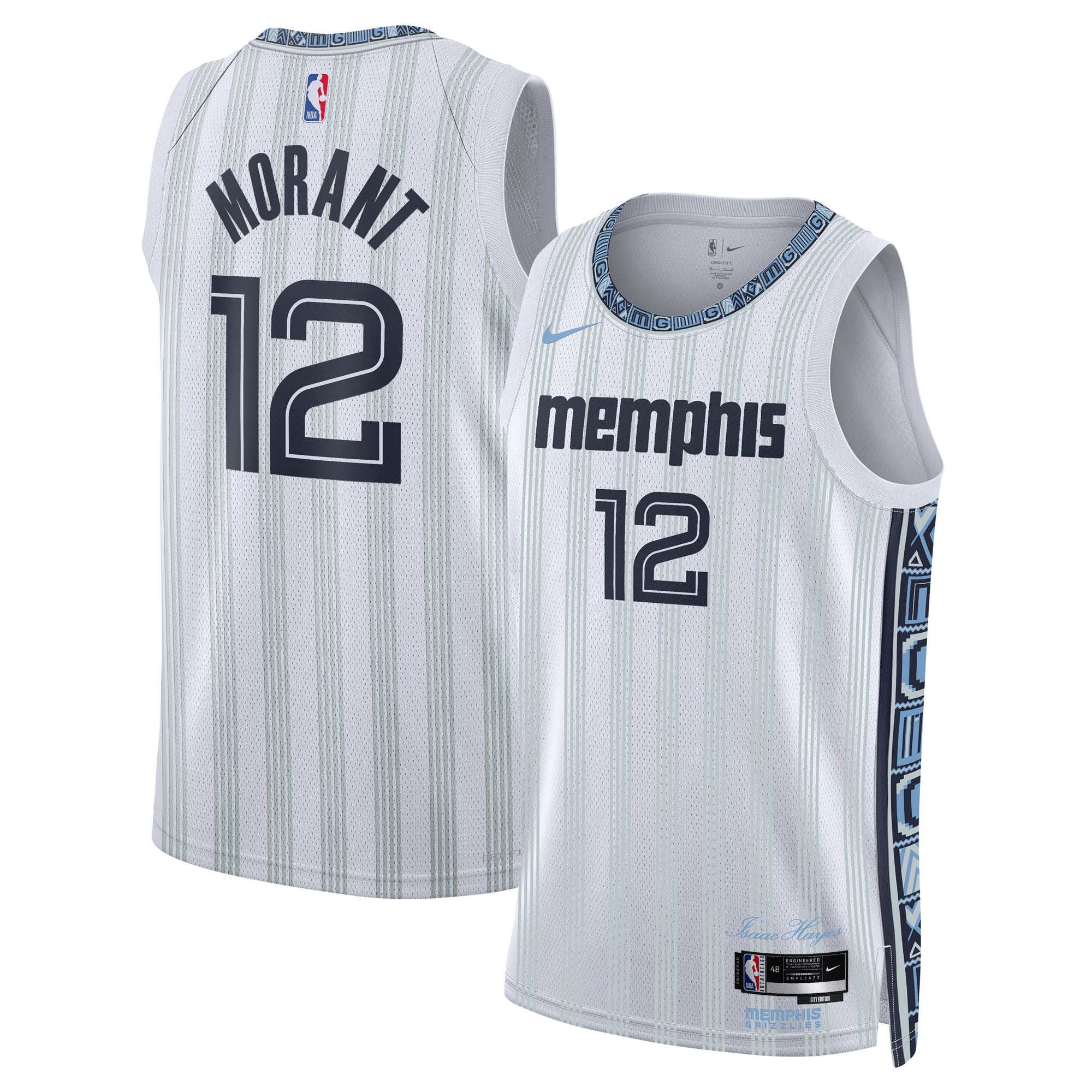 Ja Morant Memphis Grizzlies Unisex 2025/26 Swingman Jersey - White - City Edition