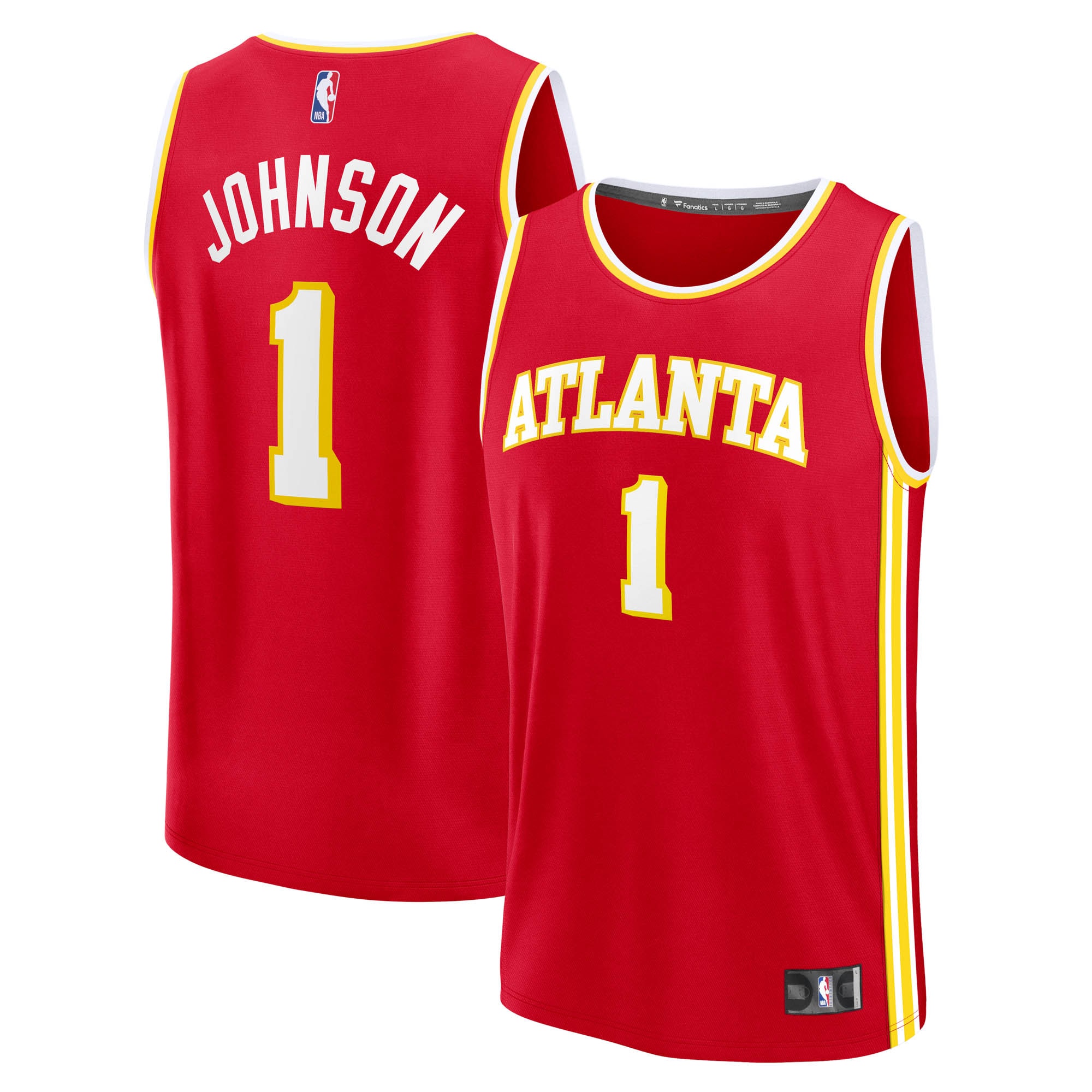 Jalen Johnson Atlanta Hawks Fanatics Fast Break Jersey - Icon Edition - Red