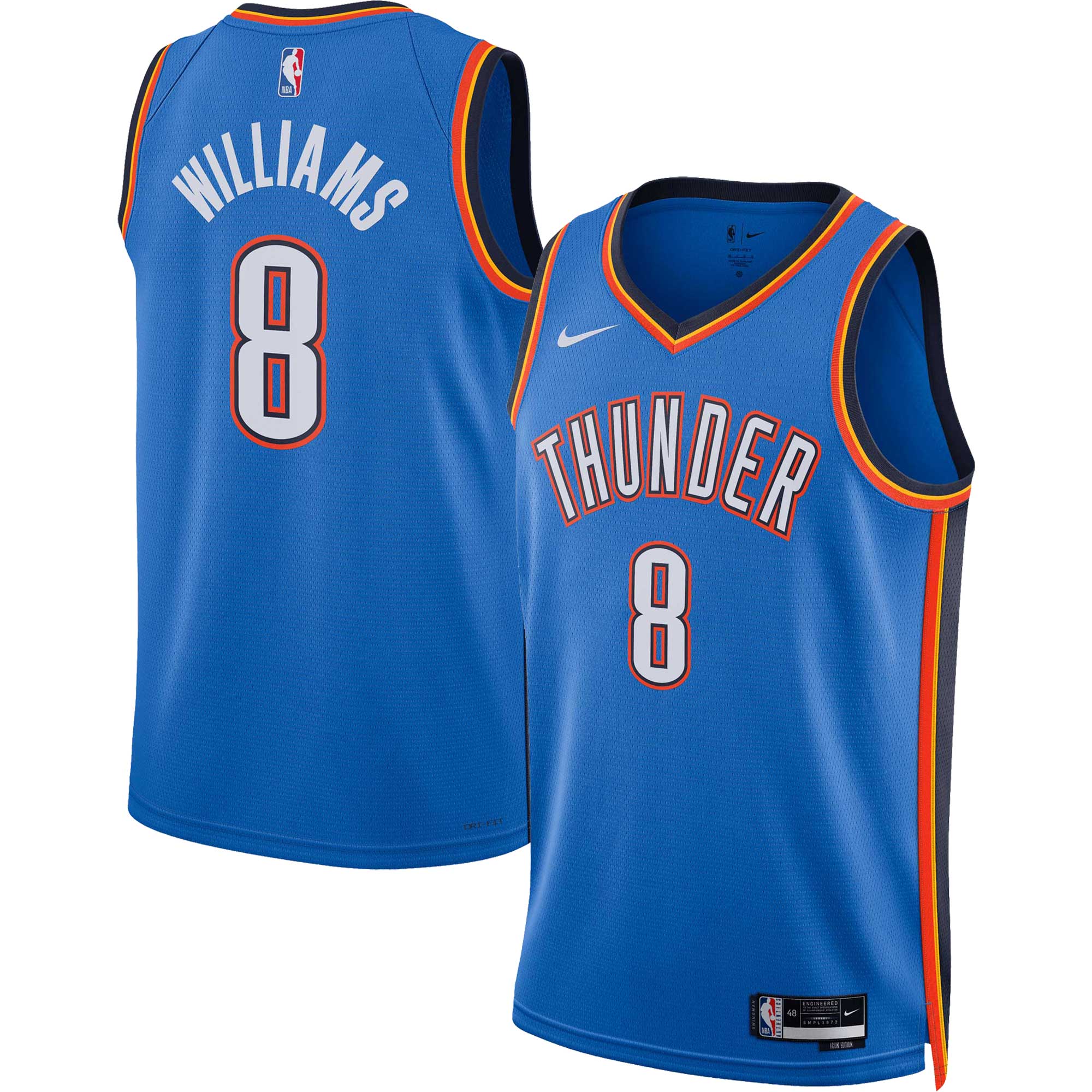 Jalen Williams Oklahoma City Thunder Unisex Swingman Jersey - Icon Edition - Blue